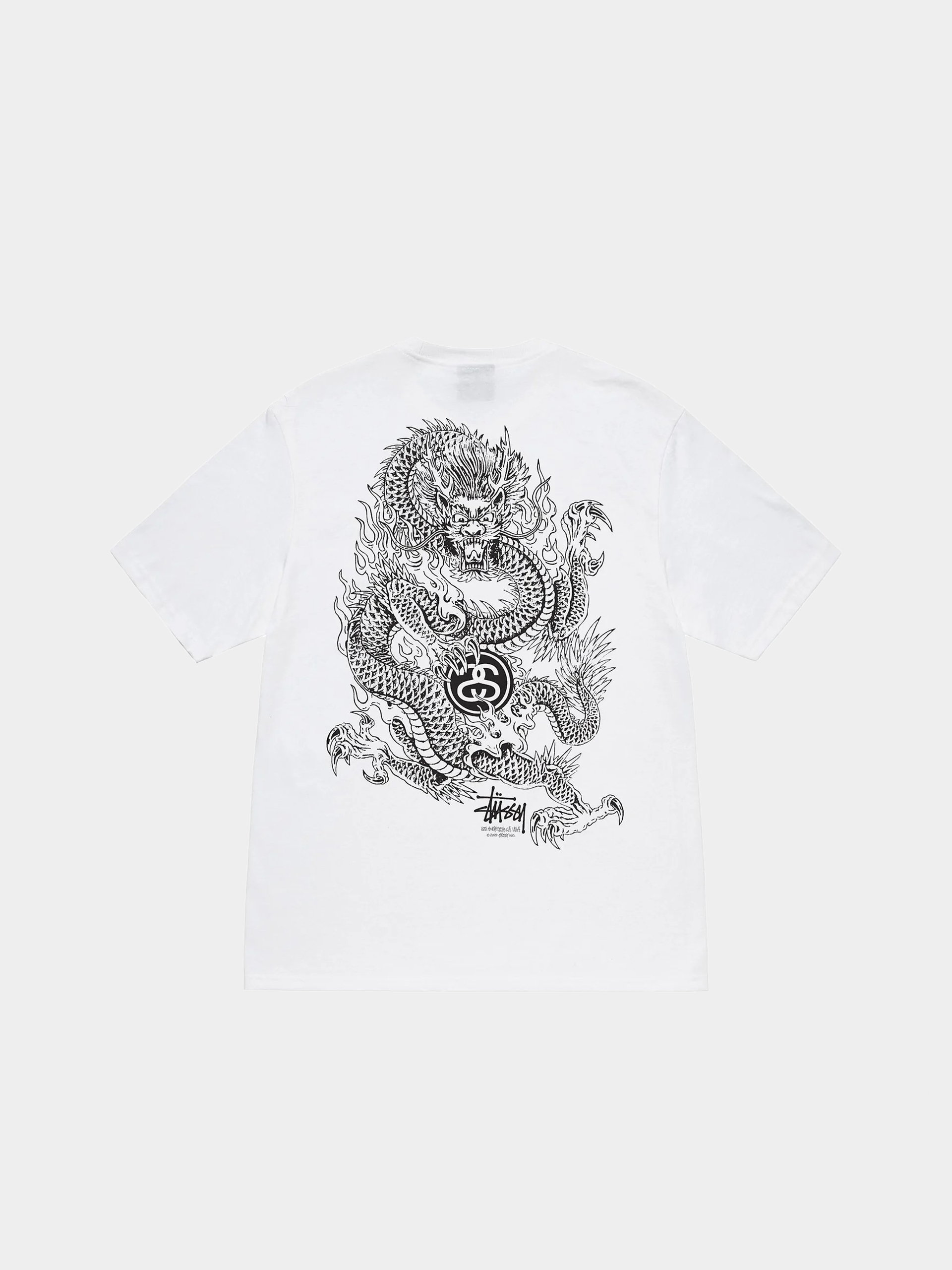 T-shirt Stussy Dragon (white)