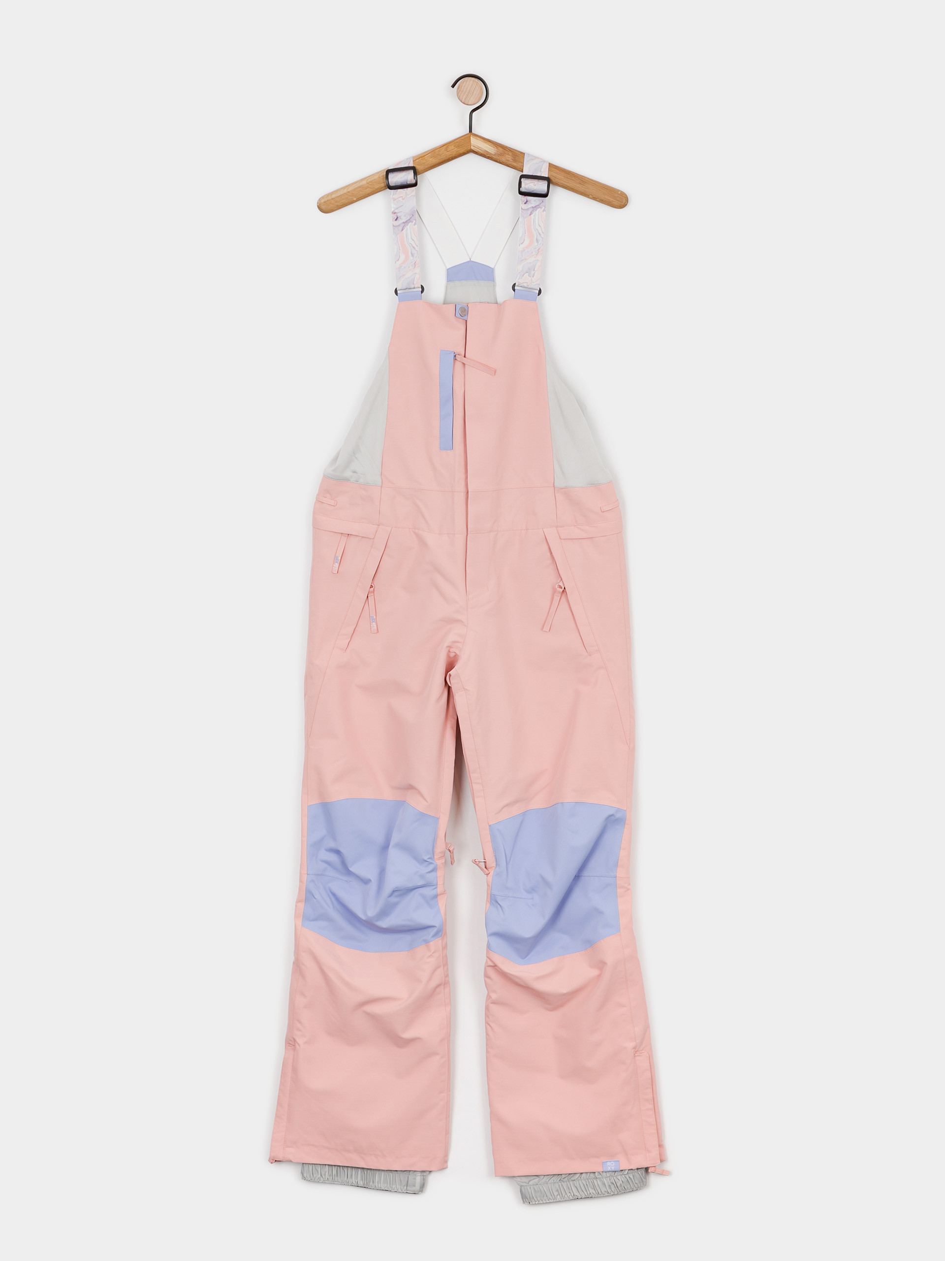 Damskie Spodnie snowboardowe Roxy Chloe Kim Bib (mellow rose)