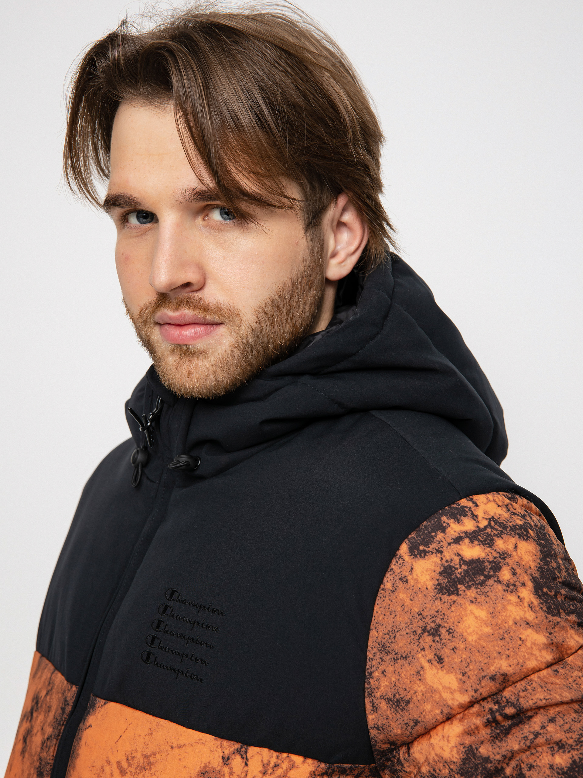 Kurtka Champion Hooded Jacket 218087 (abw/allover/nbk)