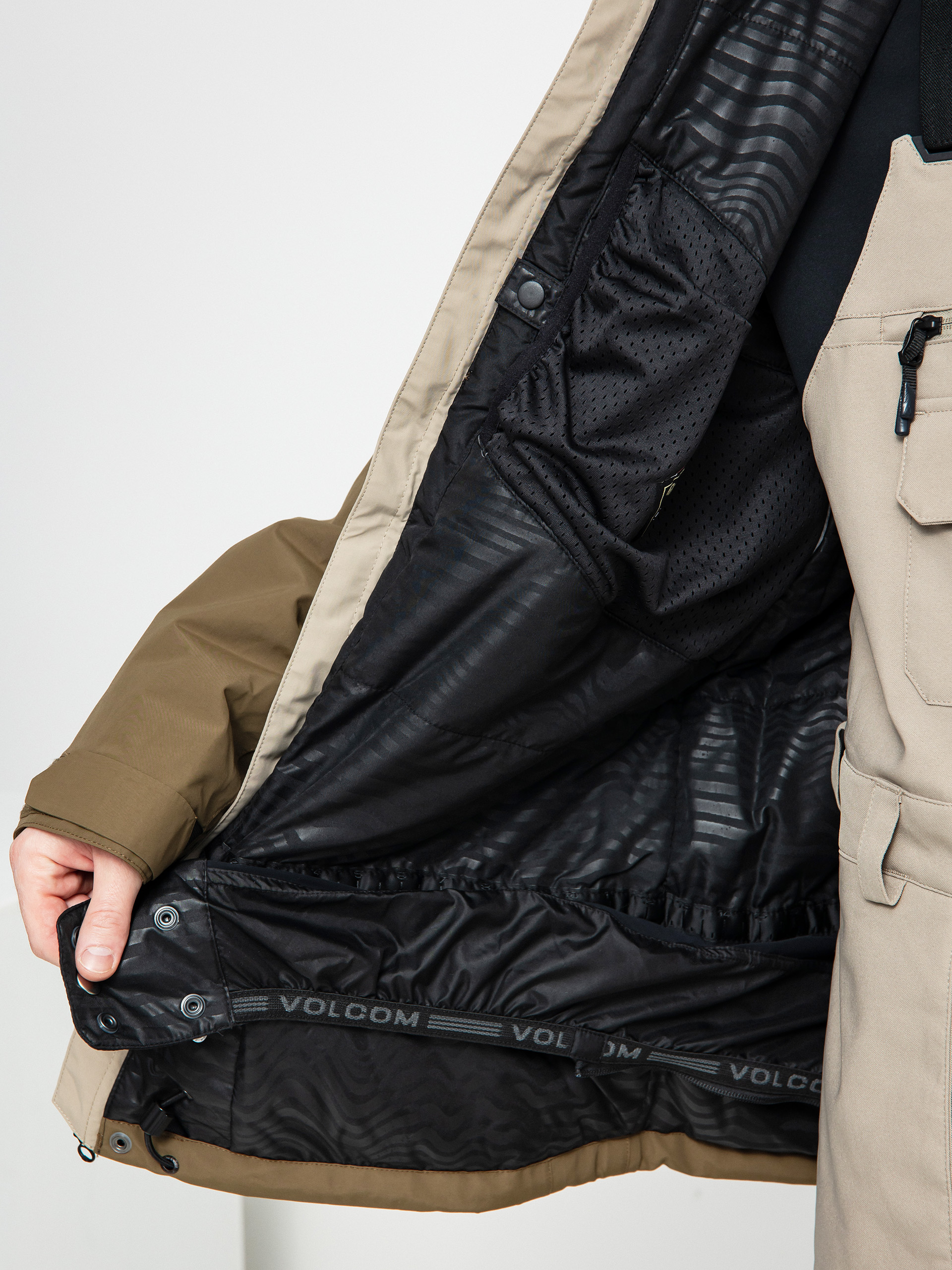 Męska Kurtka snowboardowa Volcom L Ins Gore Tex (dark khaki)