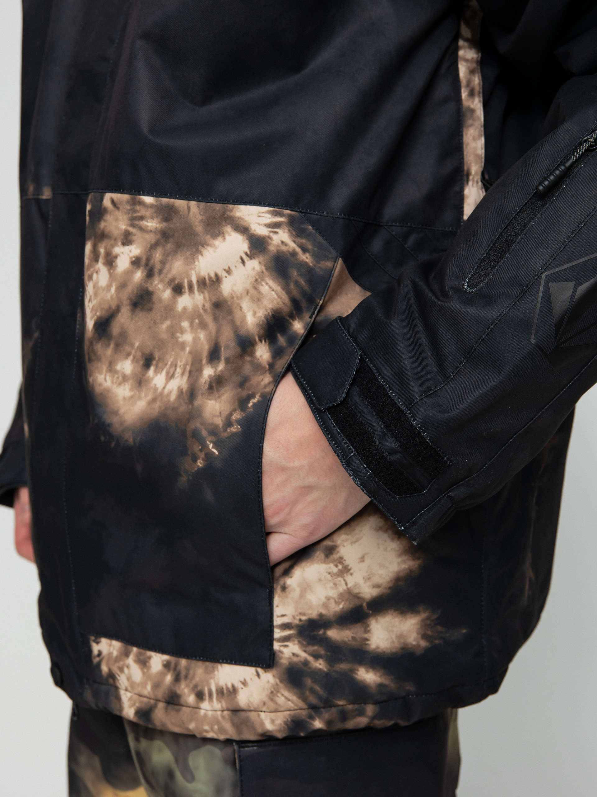 Męska Kurtka snowboardowa Volcom Iconic Stone Ins (bleach black)