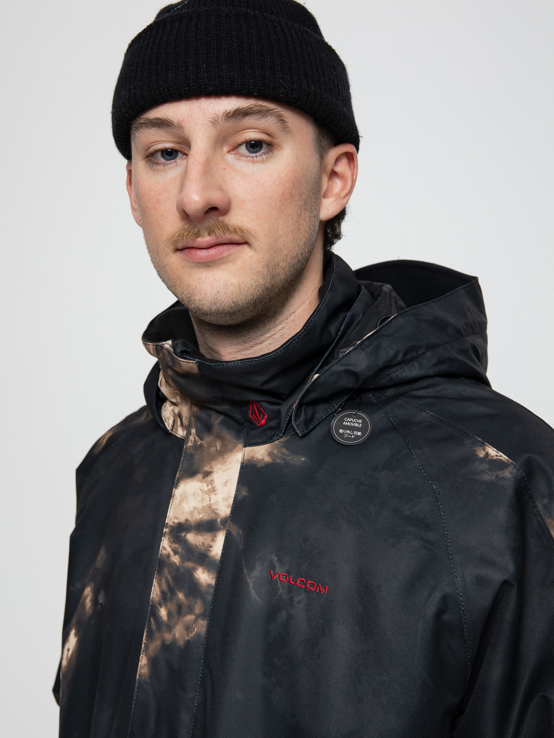 Męska Kurtka snowboardowa Volcom Iconic Stone Ins (bleach black)