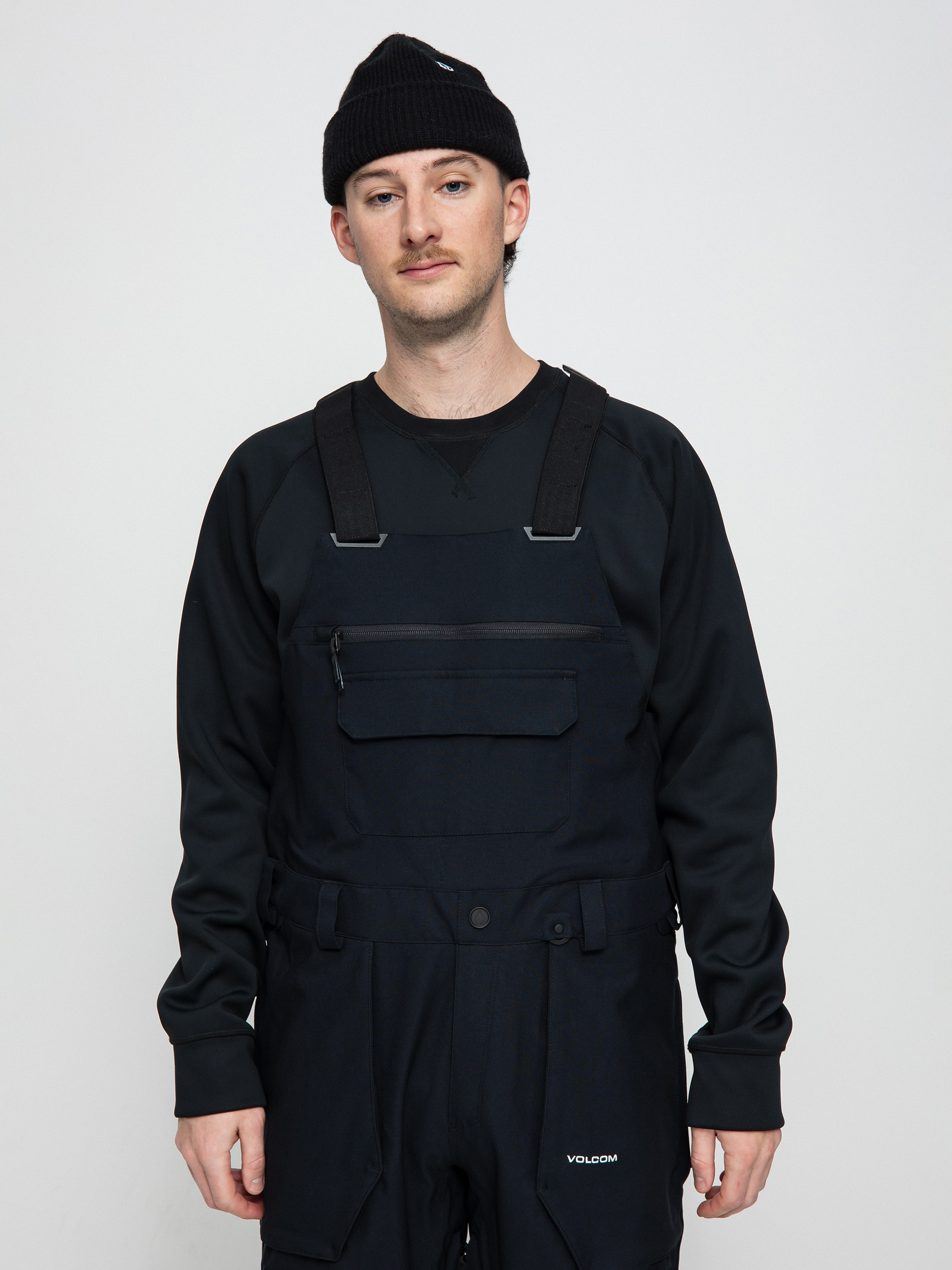 Męskie Spodnie snowboardowe Volcom Roan Bib Overall (black)