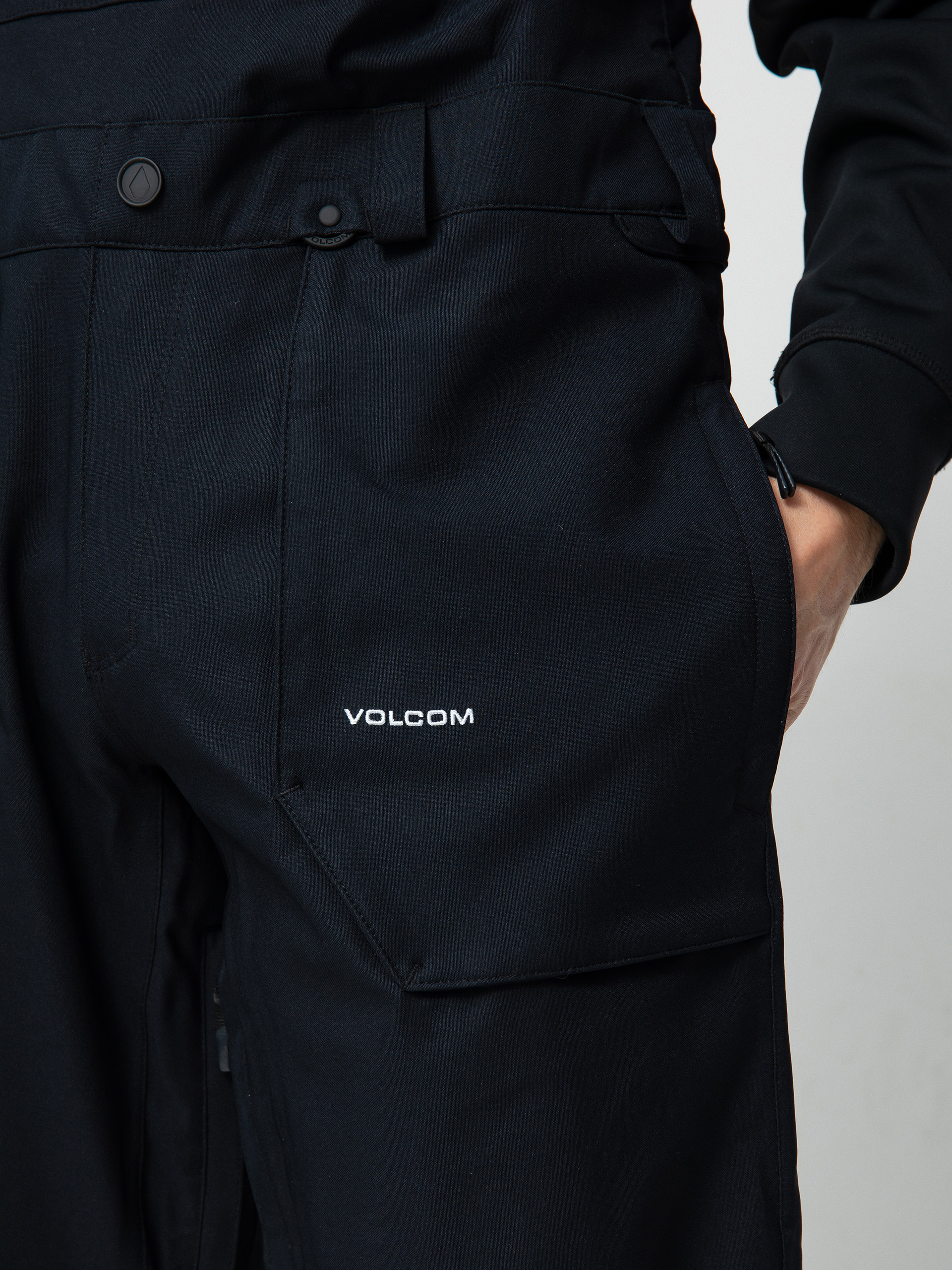 Męskie Spodnie snowboardowe Volcom Roan Bib Overall (black)