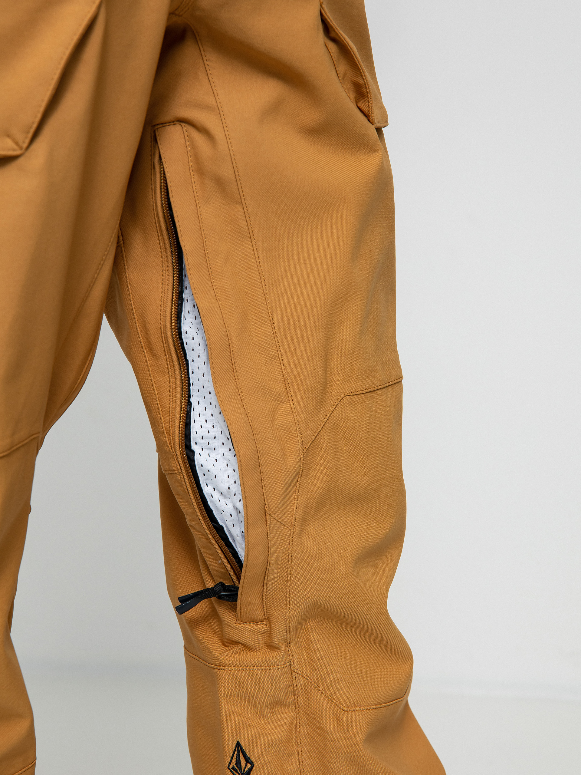 Męskie Spodnie snowboardowe Volcom Roan Bib Overall (caramel)