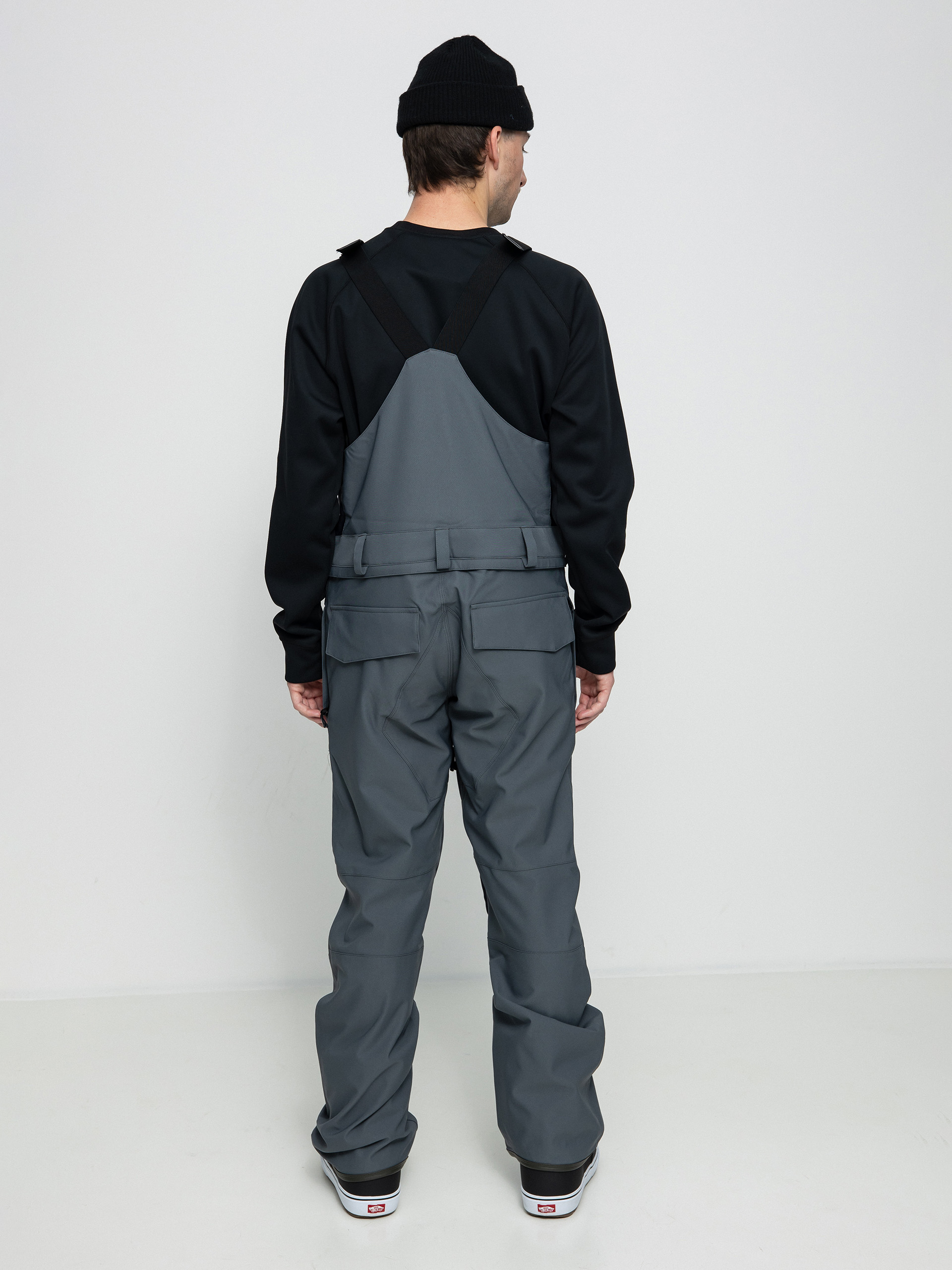 Męskie Spodnie snowboardowe Volcom Roan Bib Overall (dark grey)