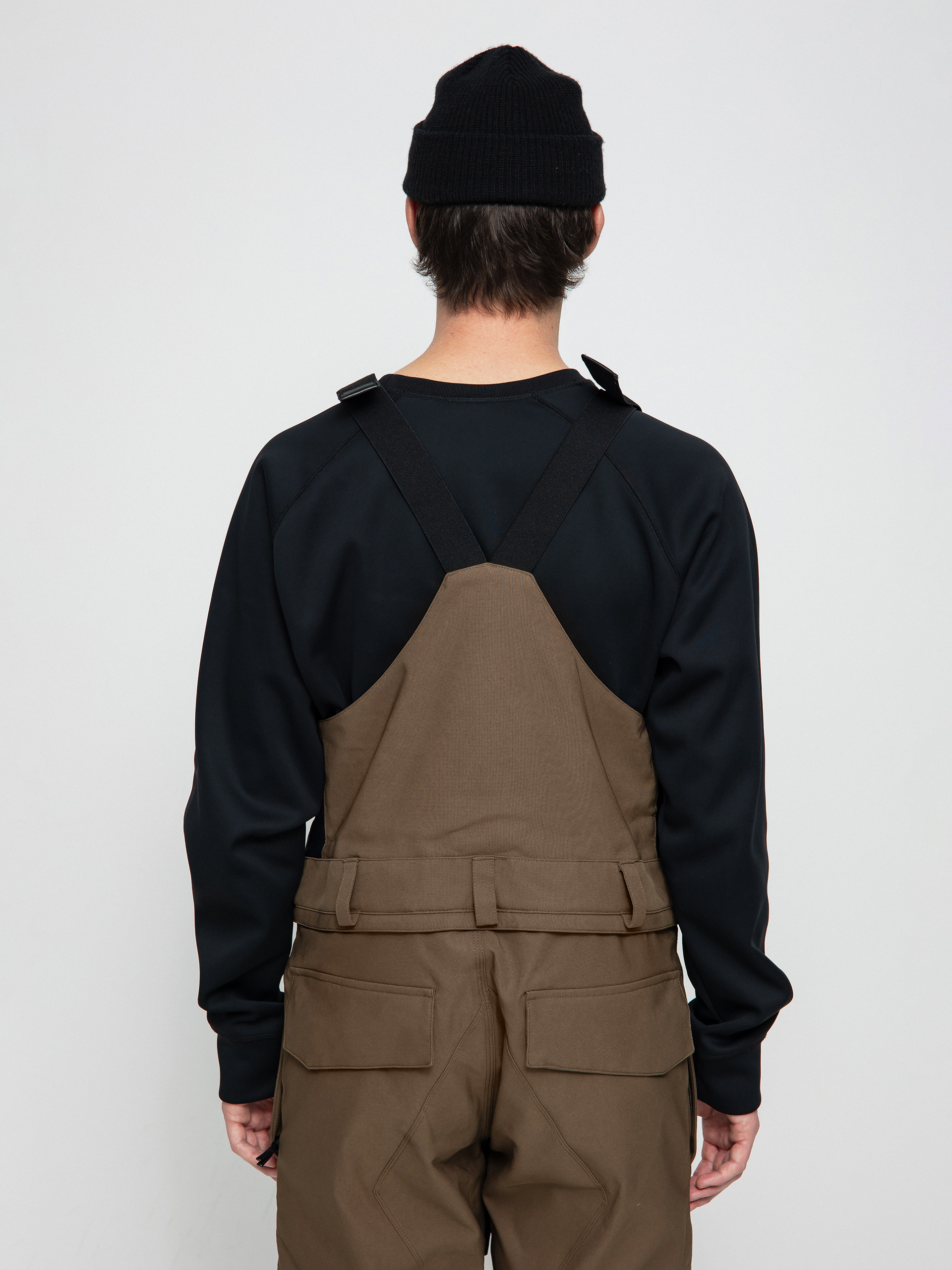 Męskie Spodnie snowboardowe Volcom Roan Bib Overall (dark teak)