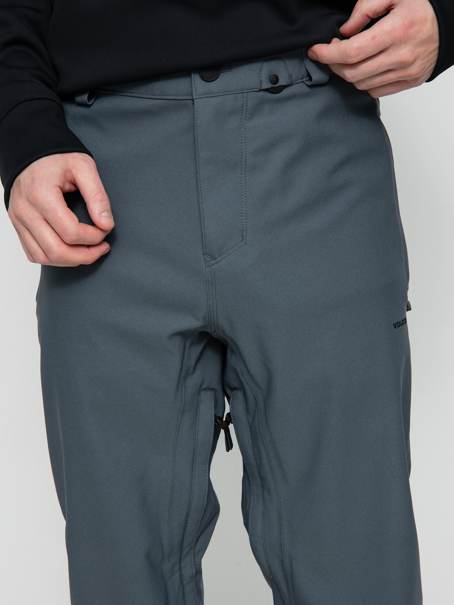 Męskie Spodnie snowboardowe Volcom Freakin Snow Chino (dark grey)