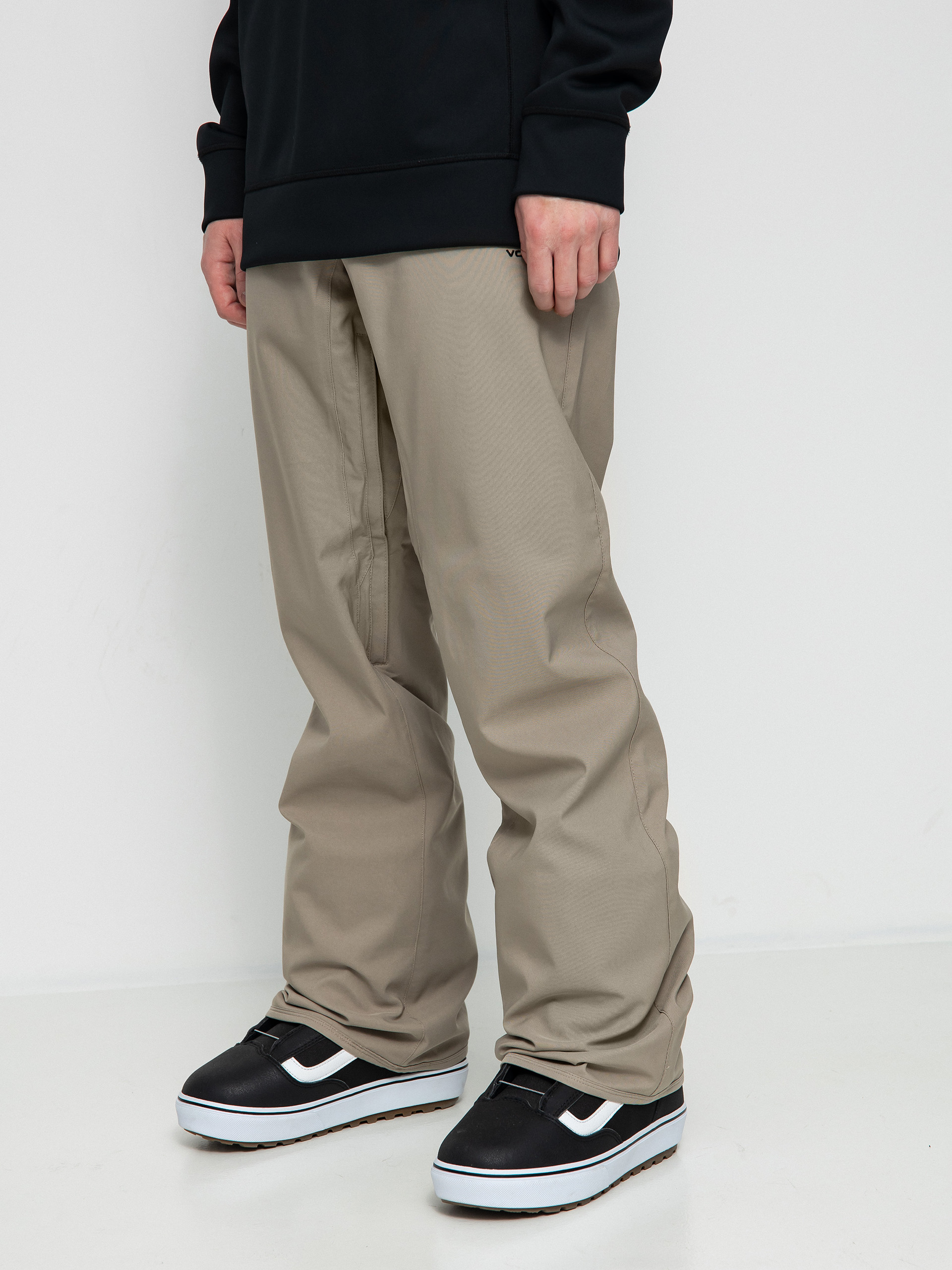 Męskie Spodnie snowboardowe Volcom Freakin Snow Chino (dark khaki)