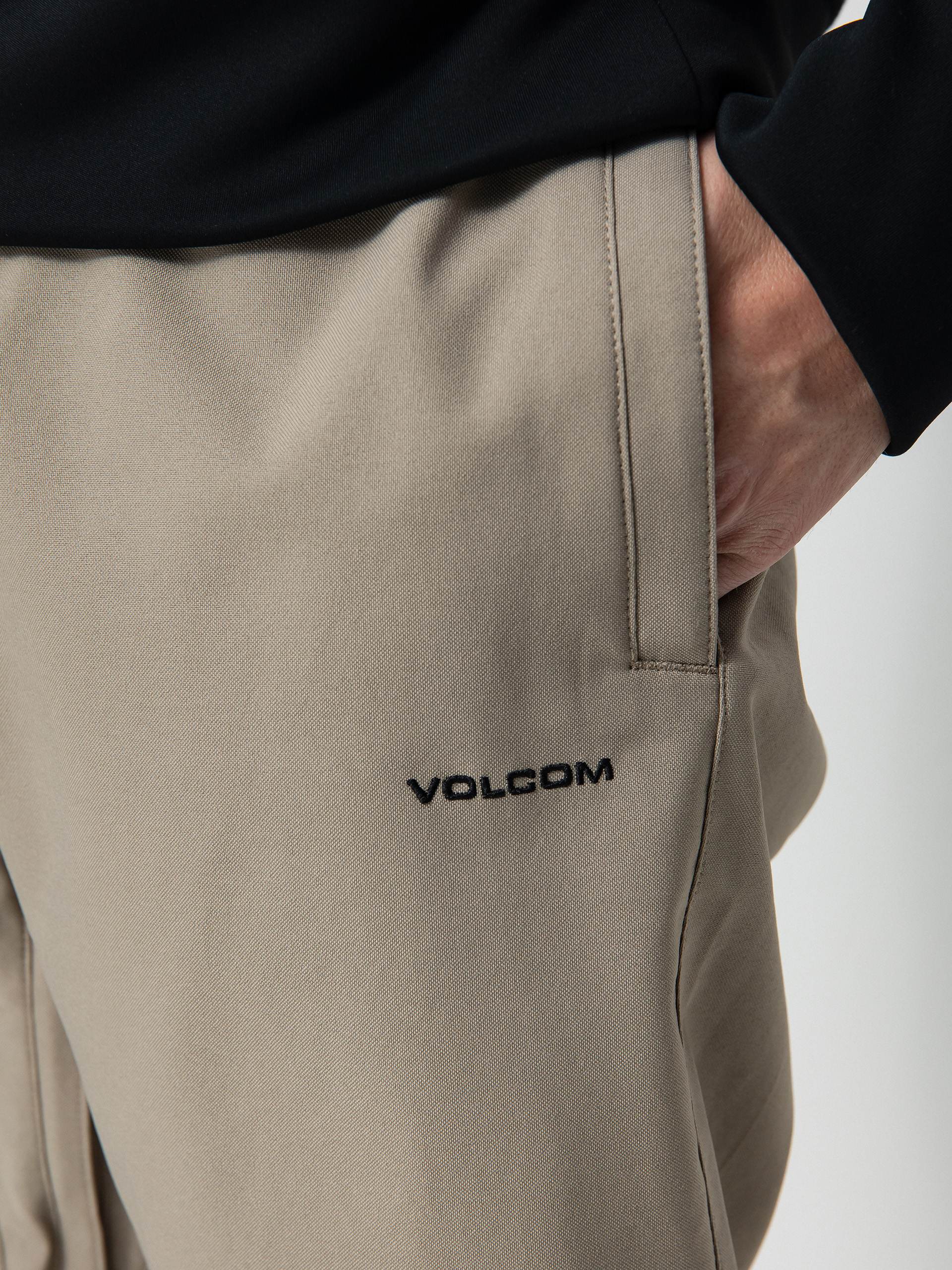 Męskie Spodnie snowboardowe Volcom Freakin Snow Chino (dark khaki)