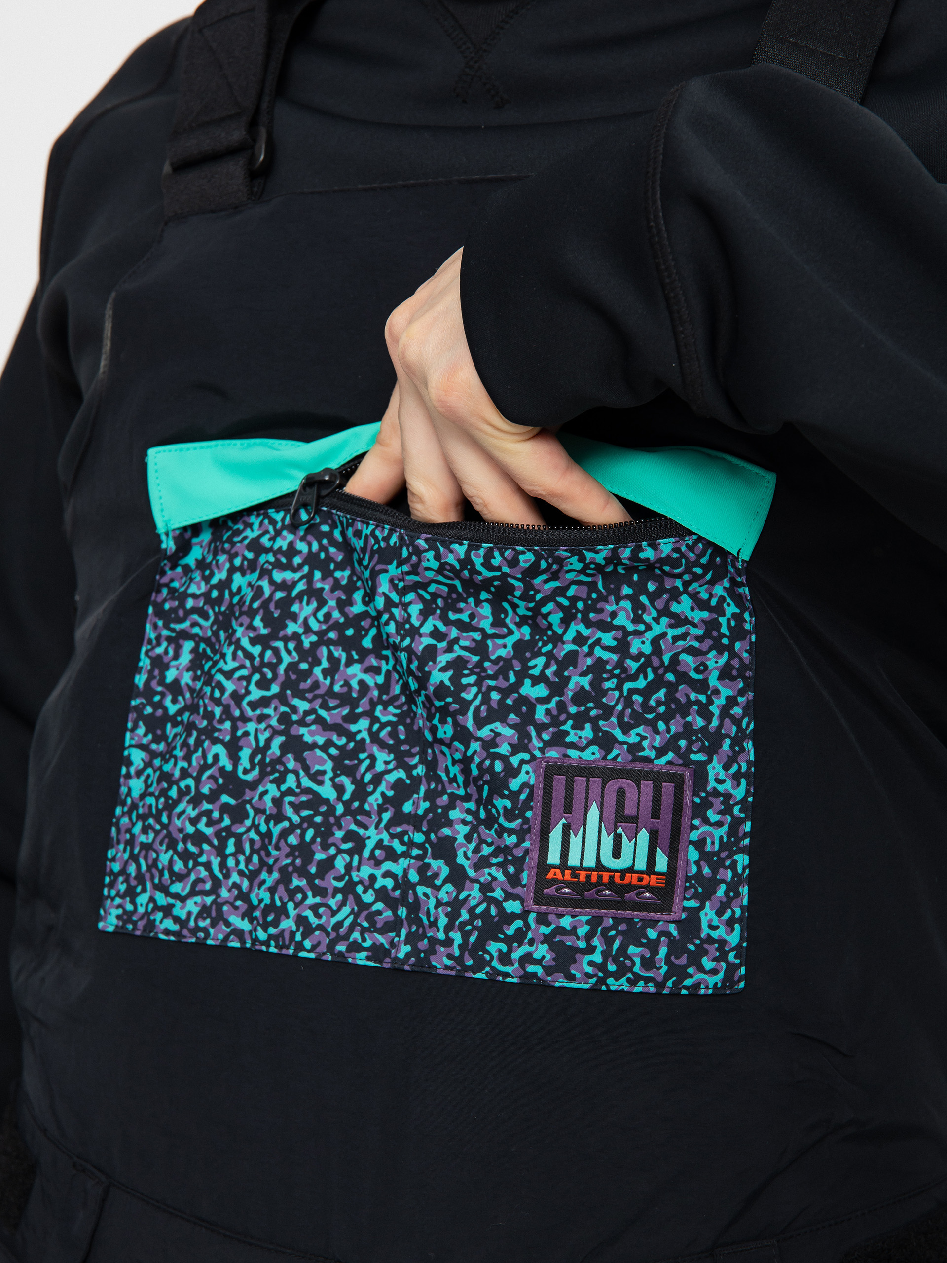 Męskie Spodnie snowboardowe Quiksilver Fly High Bib (true black)