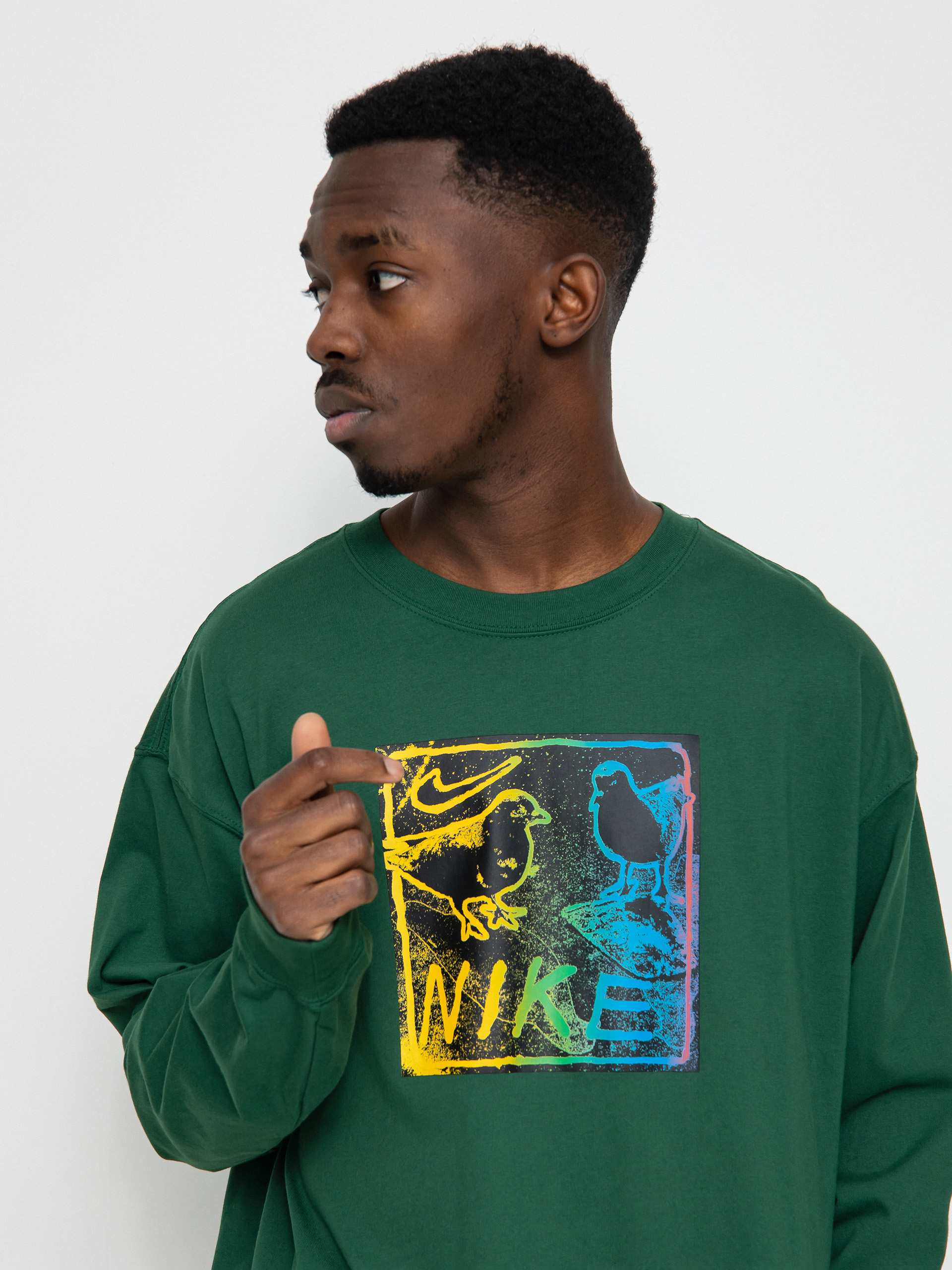 Longsleeve Nike SB Pizza (gorge green)