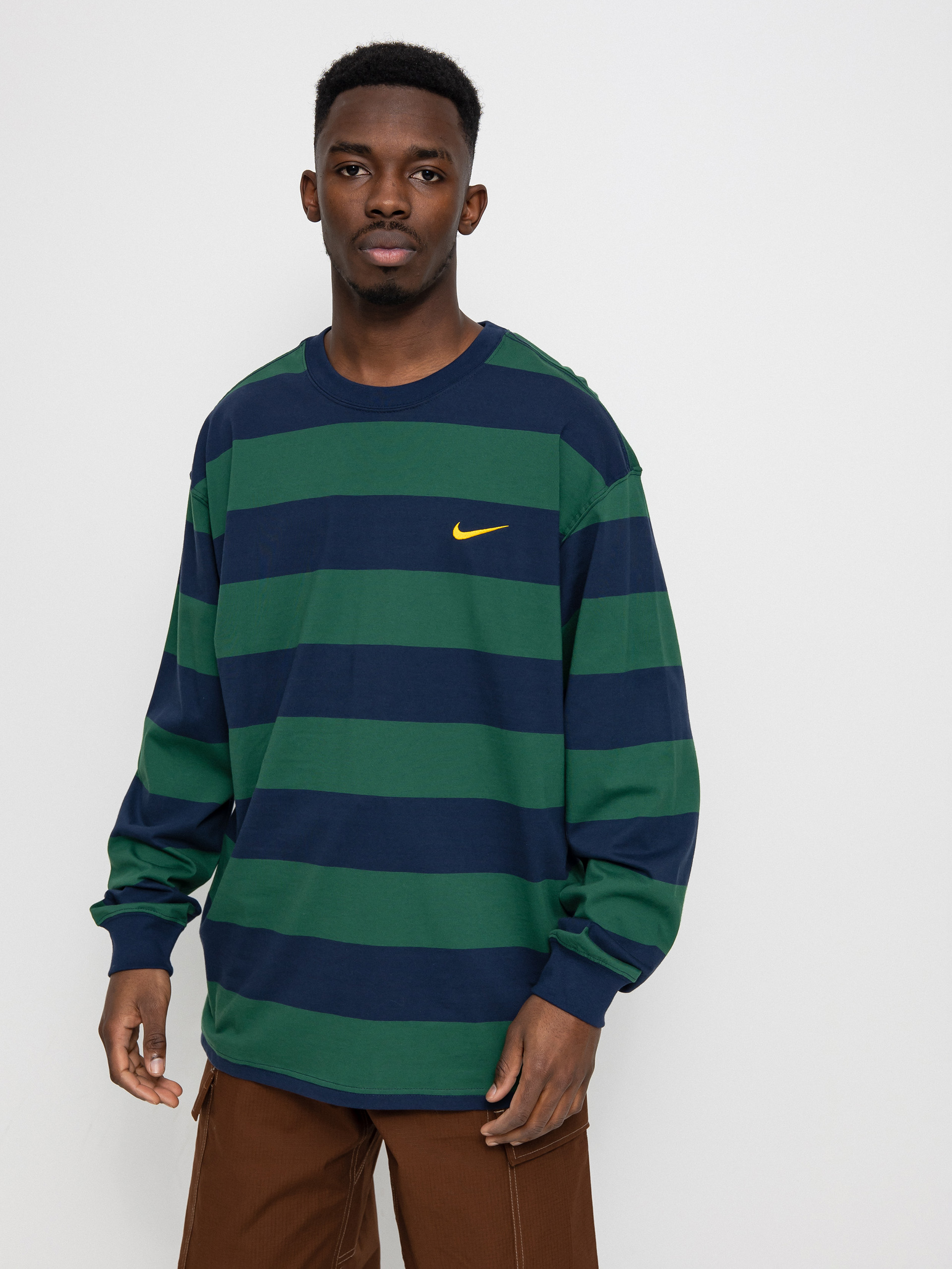 Longsleeve Nike SB Stripe (midnight navy/gorge green)