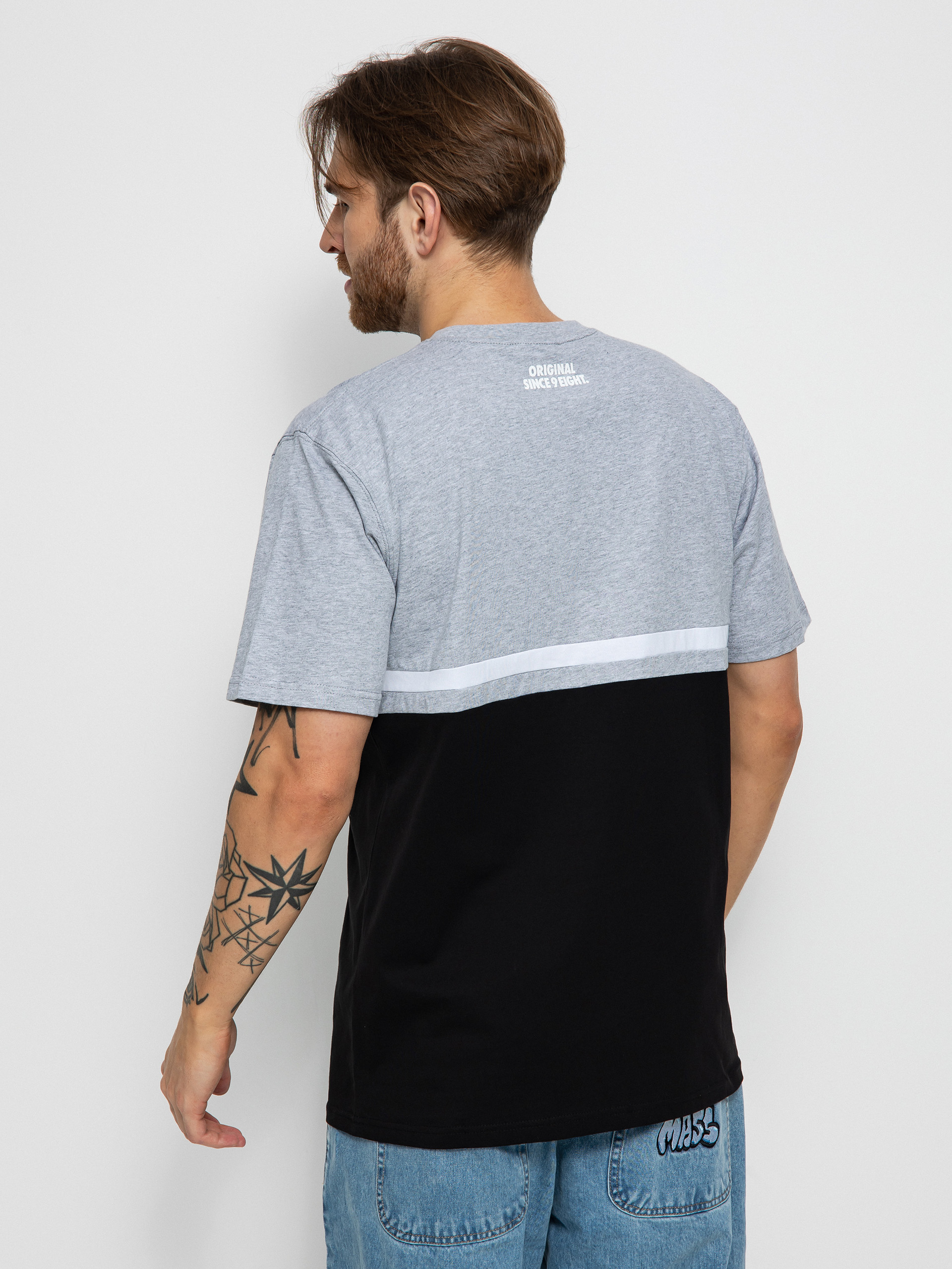 T-shirt MassDnm Cut (heather grey/black)