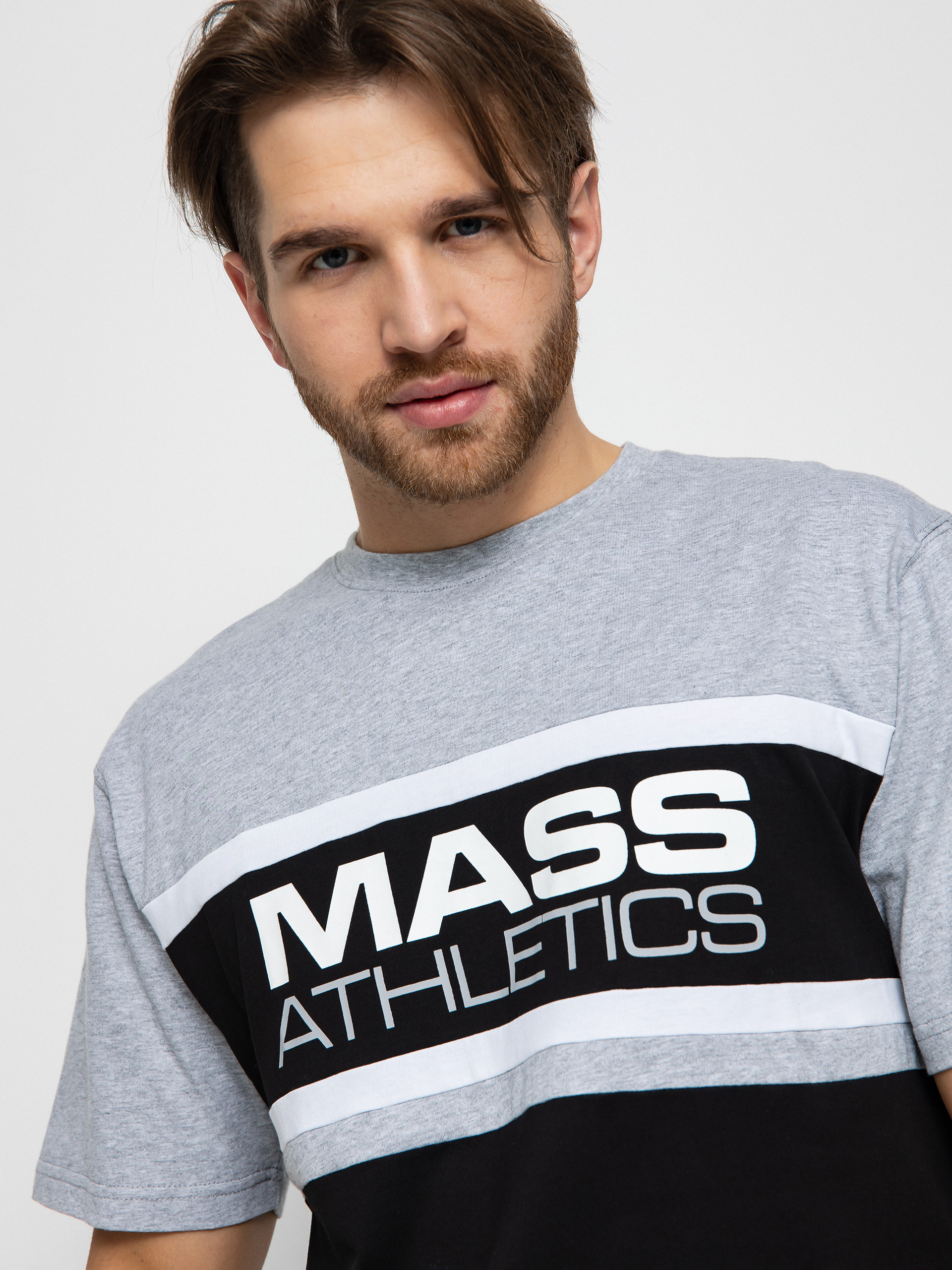 T-shirt MassDnm Cut (heather grey/black)