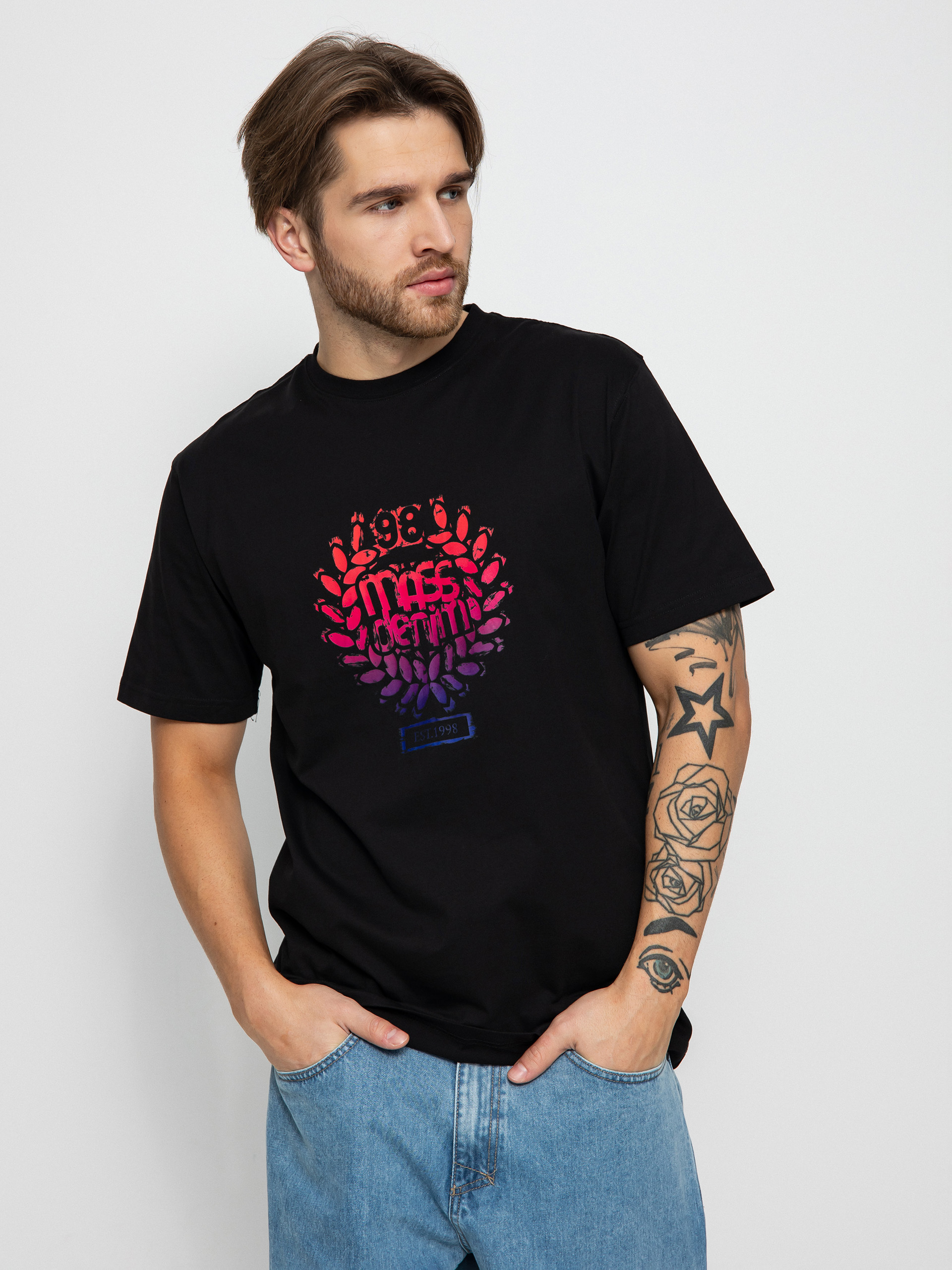 T-shirt MassDnm Daub (black)