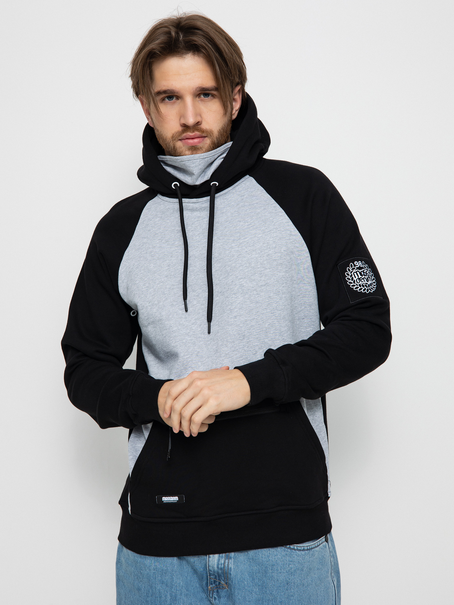 Bluza z kapturem MassDnm Berg HD (black/heather gray)