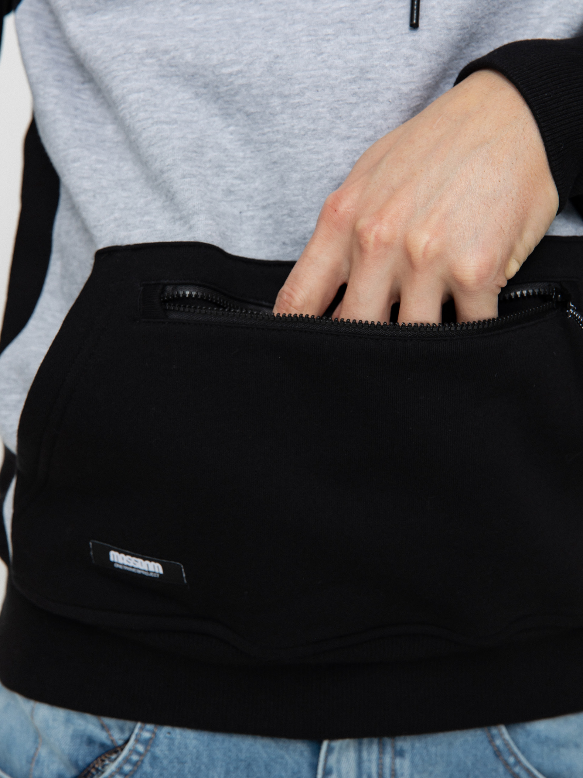 Bluza z kapturem MassDnm Berg HD (black/heather gray)