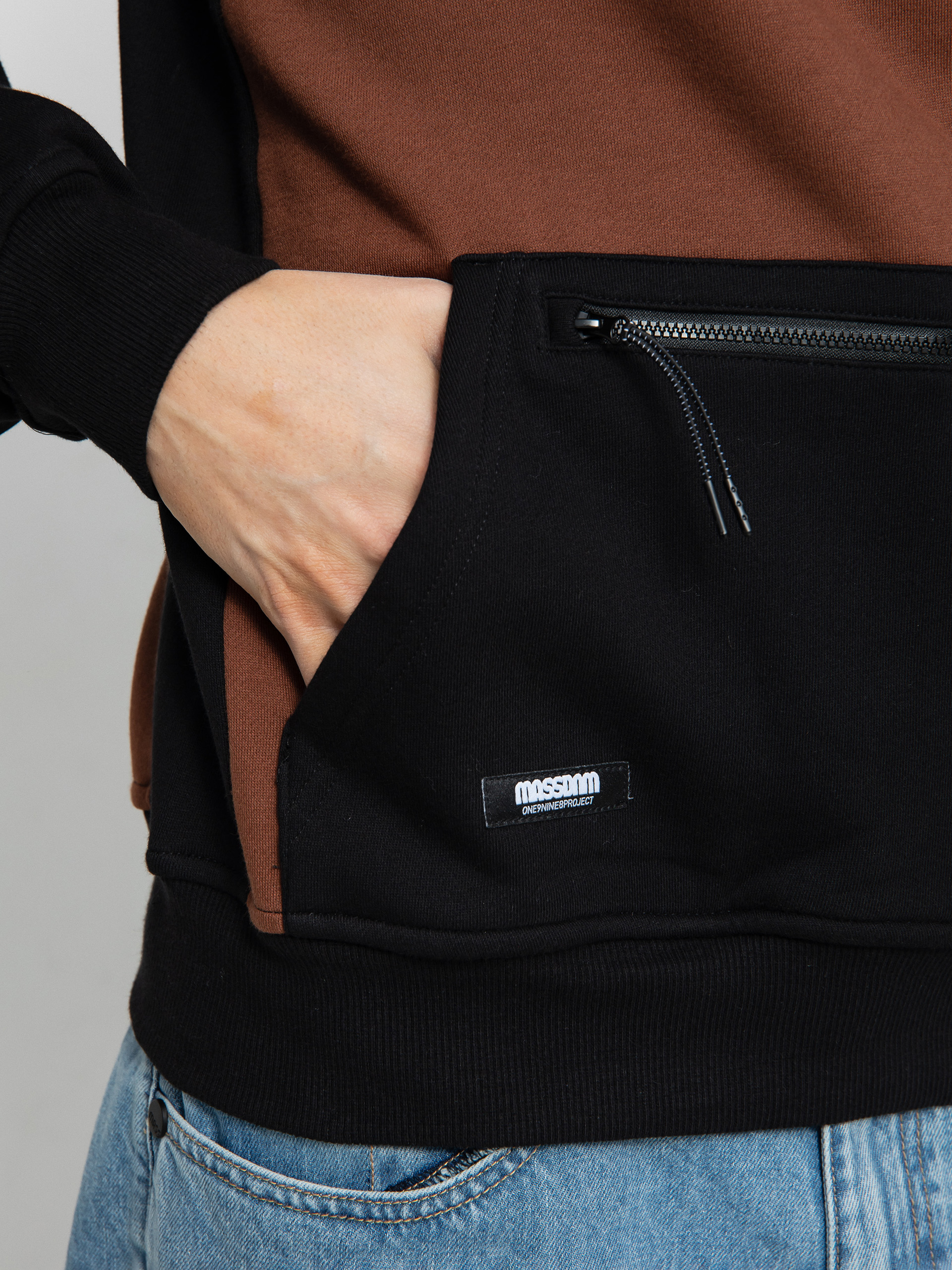 Bluza z kapturem MassDnm Berg HD (black/brown)