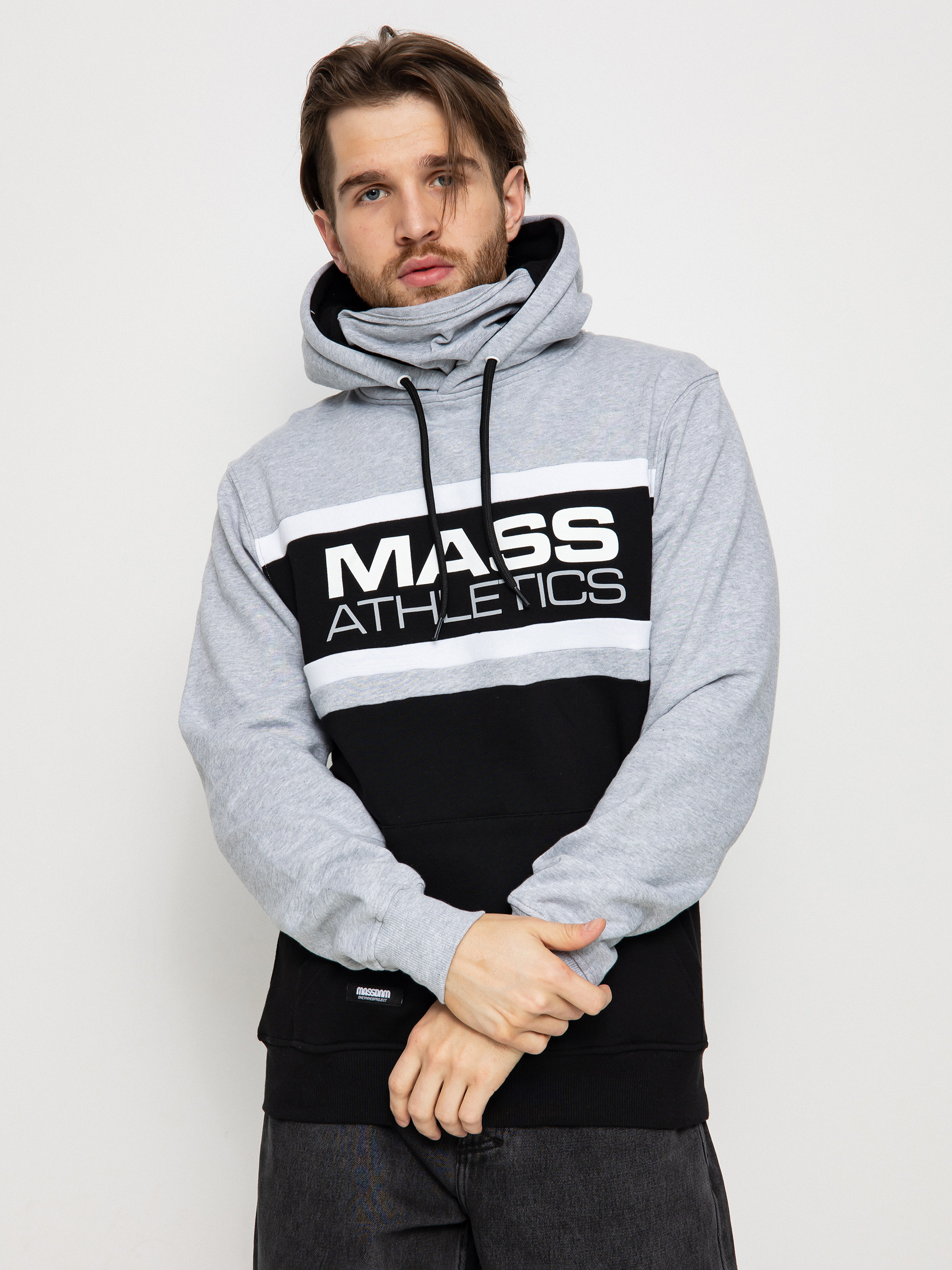 Bluza z kapturem MassDnm Cut HD (heather grey/black)
