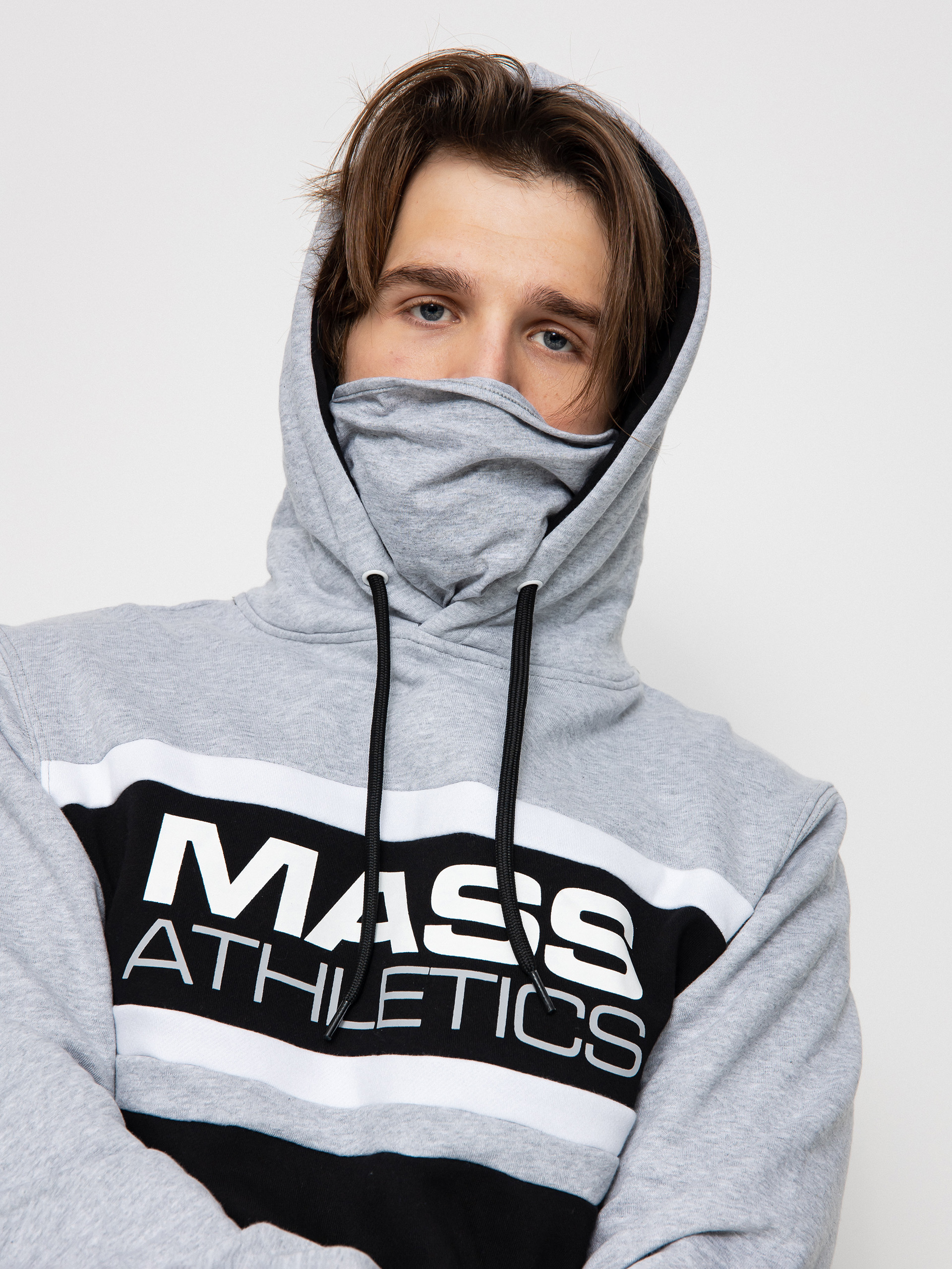 Bluza z kapturem MassDnm Cut HD (heather grey/black)