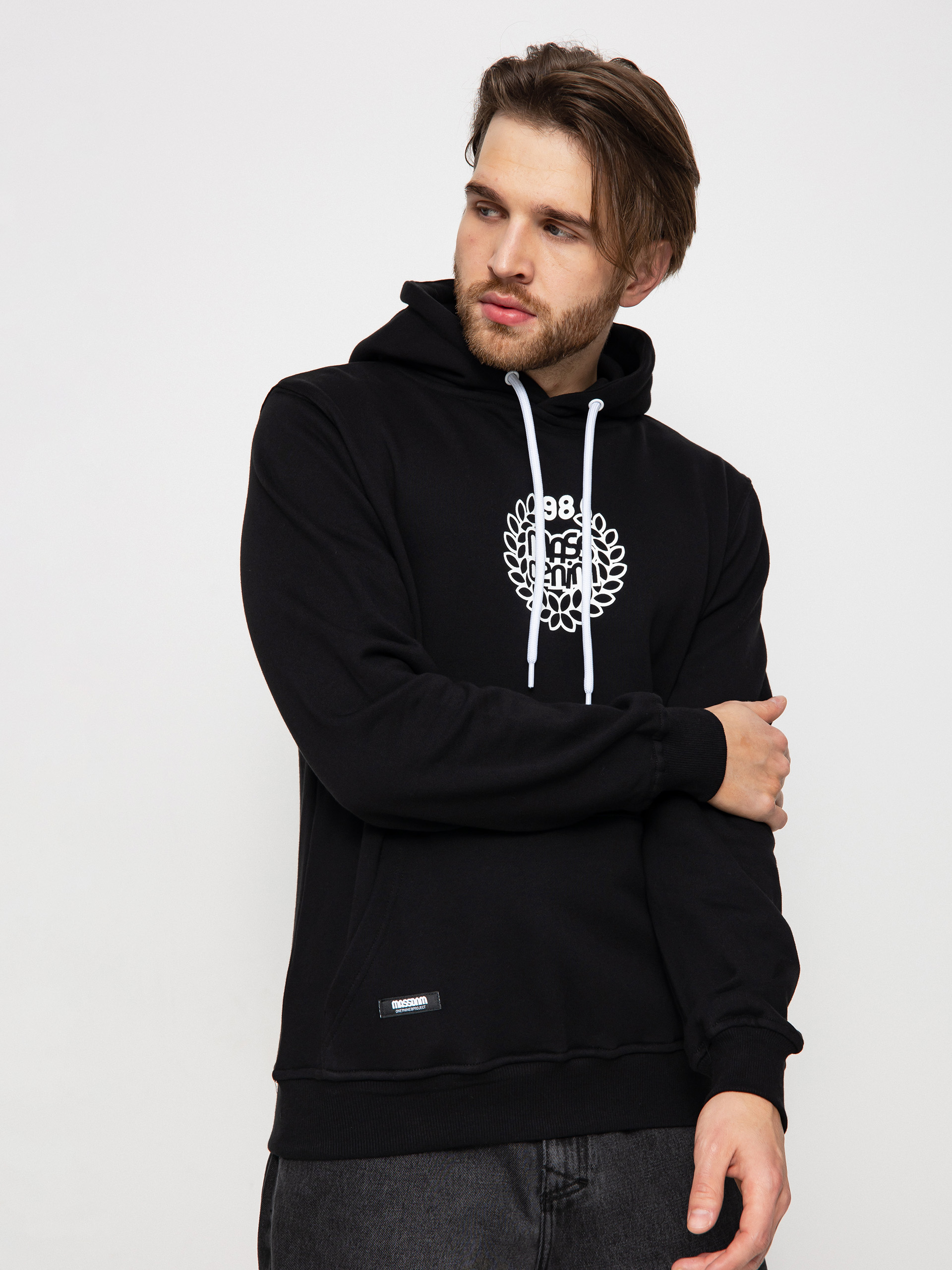 Bluza z kapturem MassDnm Base Medium Logo HD (black)