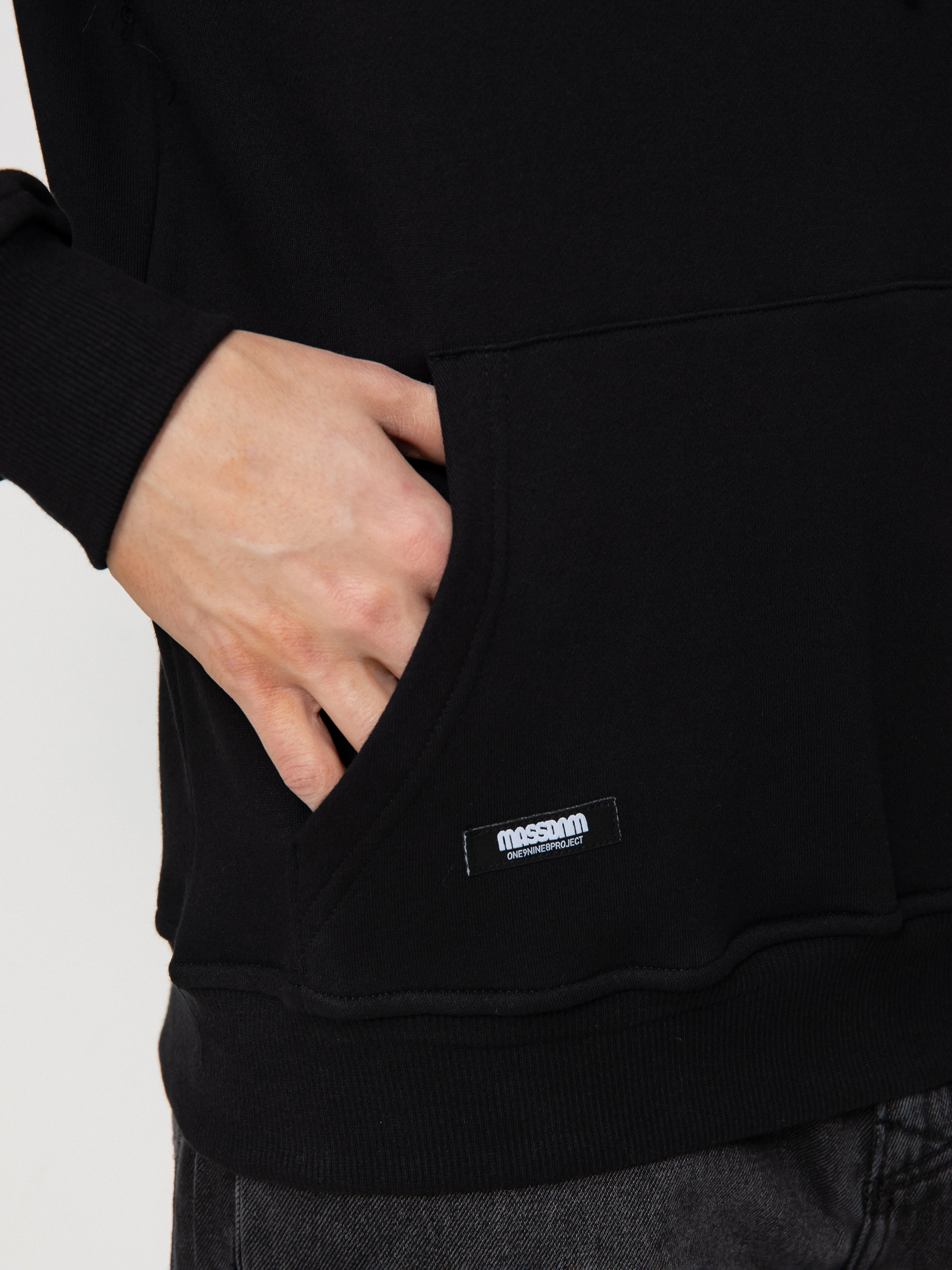 Bluza z kapturem MassDnm Base Medium Logo HD (black)