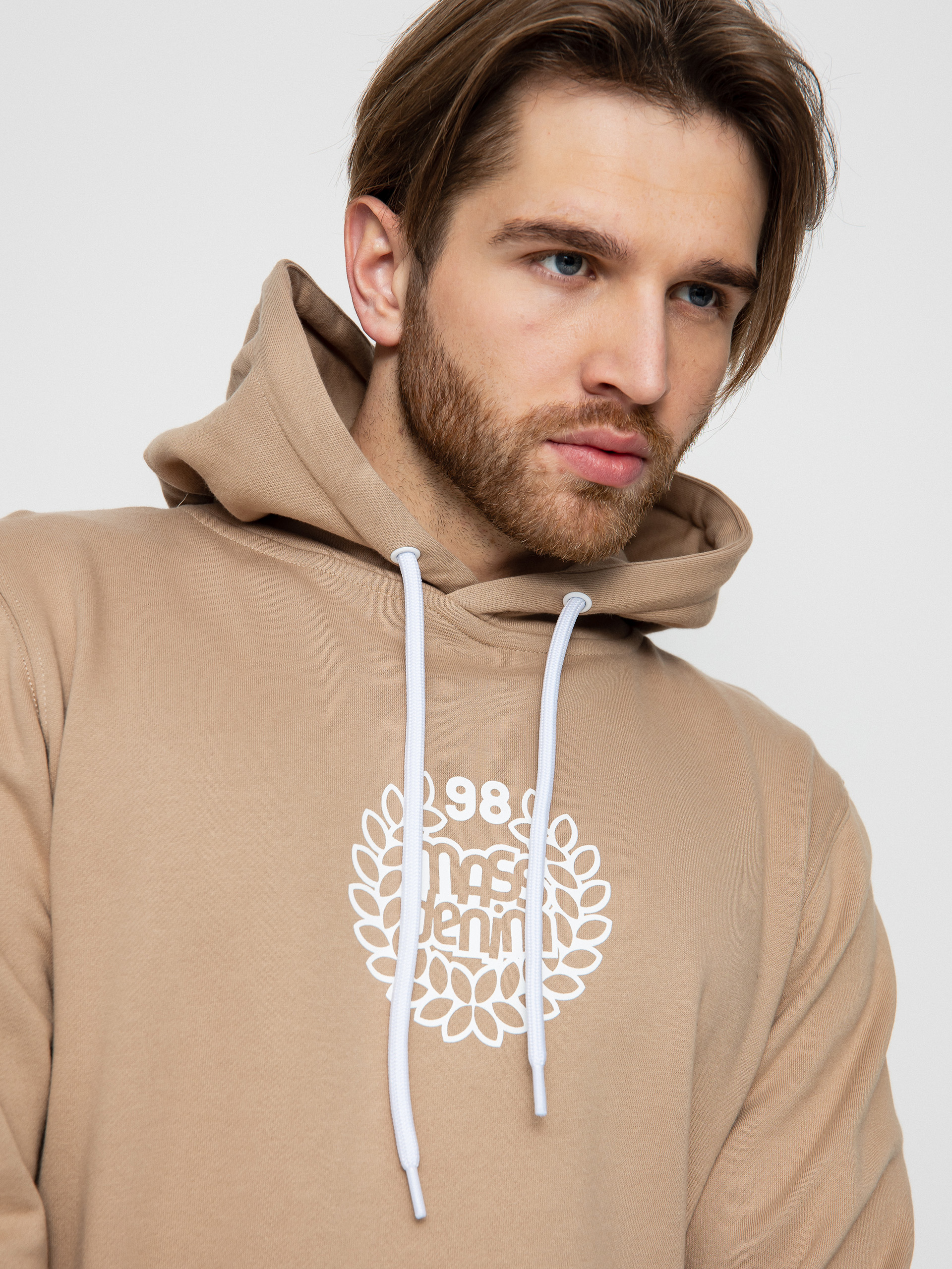 Bluza z kapturem MassDnm Base Medium Logo HD (beige)