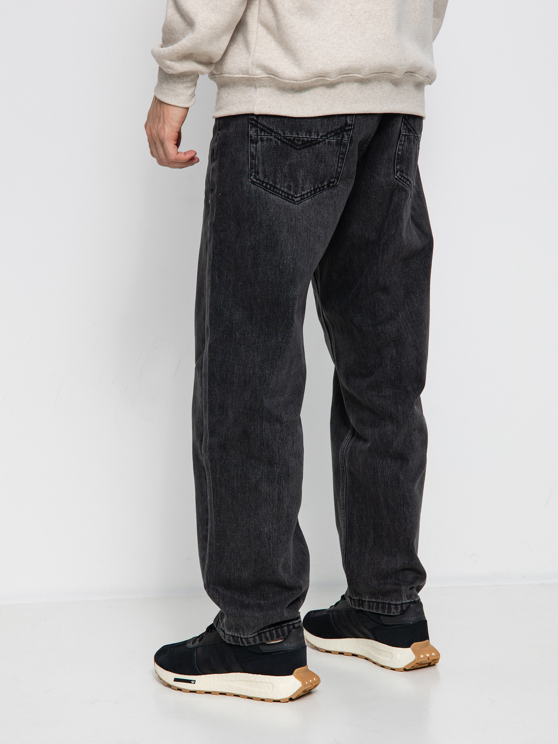 Spodnie MassDnm Slang Jeans Baggy Fit (black washed)
