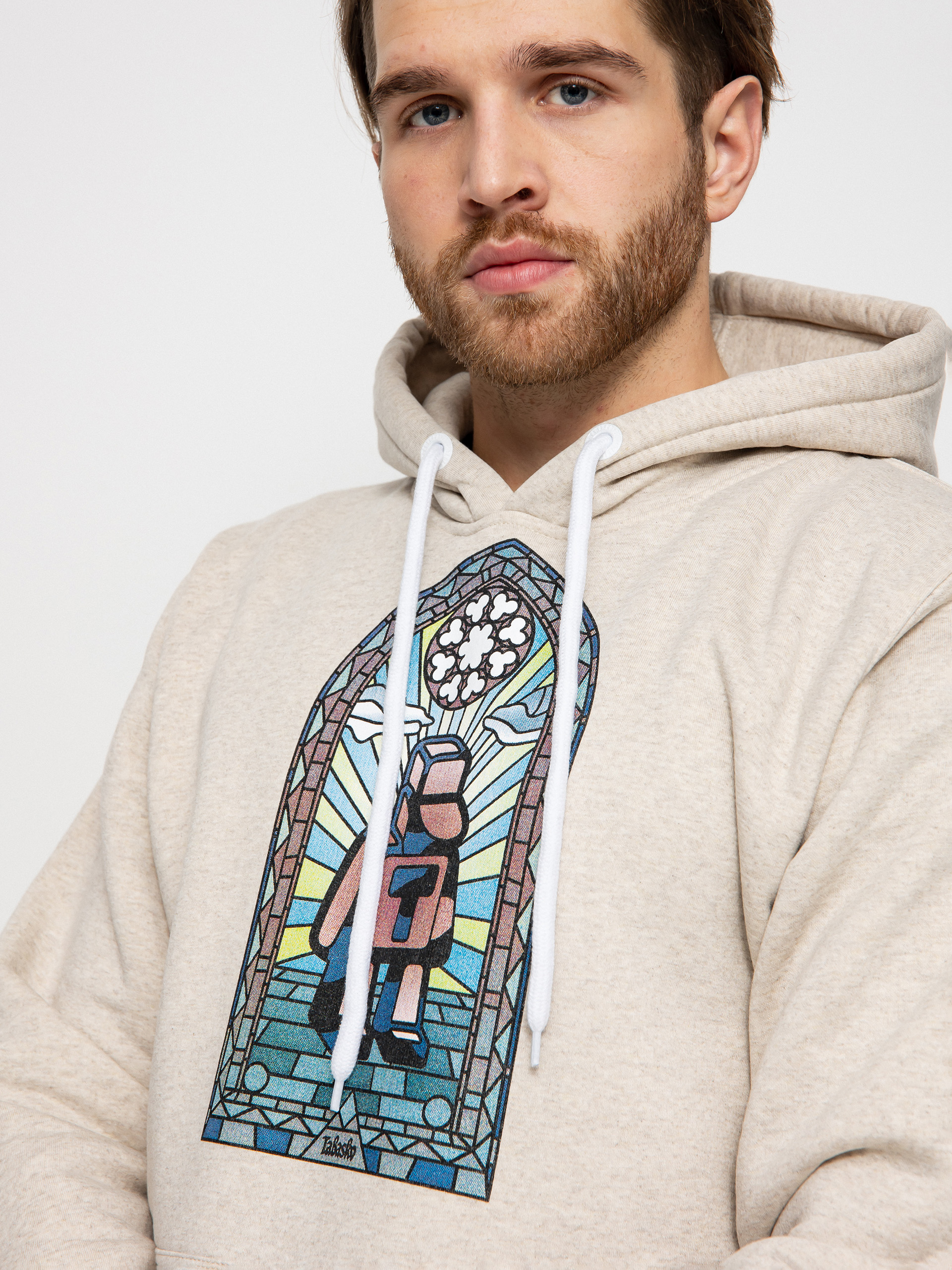 Bluza z kapturem Tabasko Stainede Glass HD (ecru)