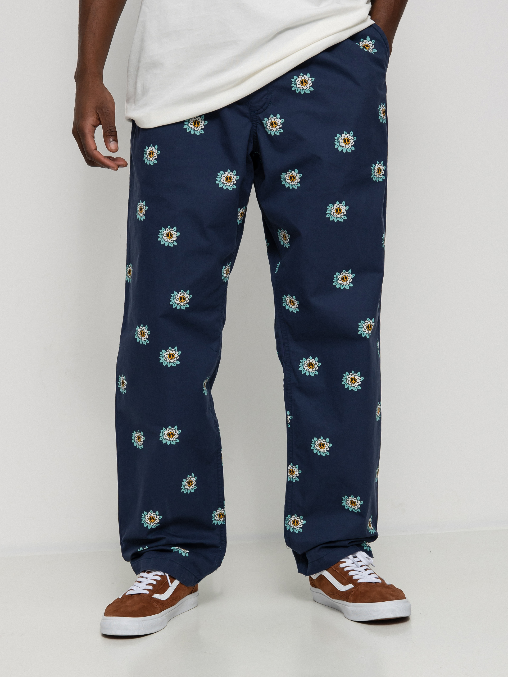 Spodnie Vans Range Loose Tapered Elastic Waist (dress blues/white)