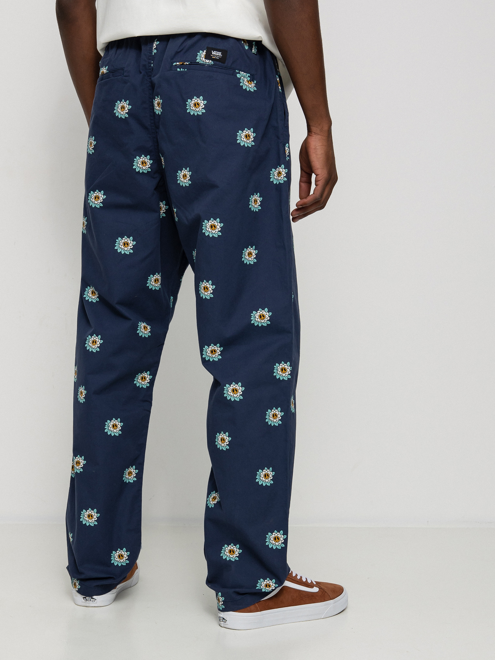 Spodnie Vans Range Loose Tapered Elastic Waist (dress blues/white)