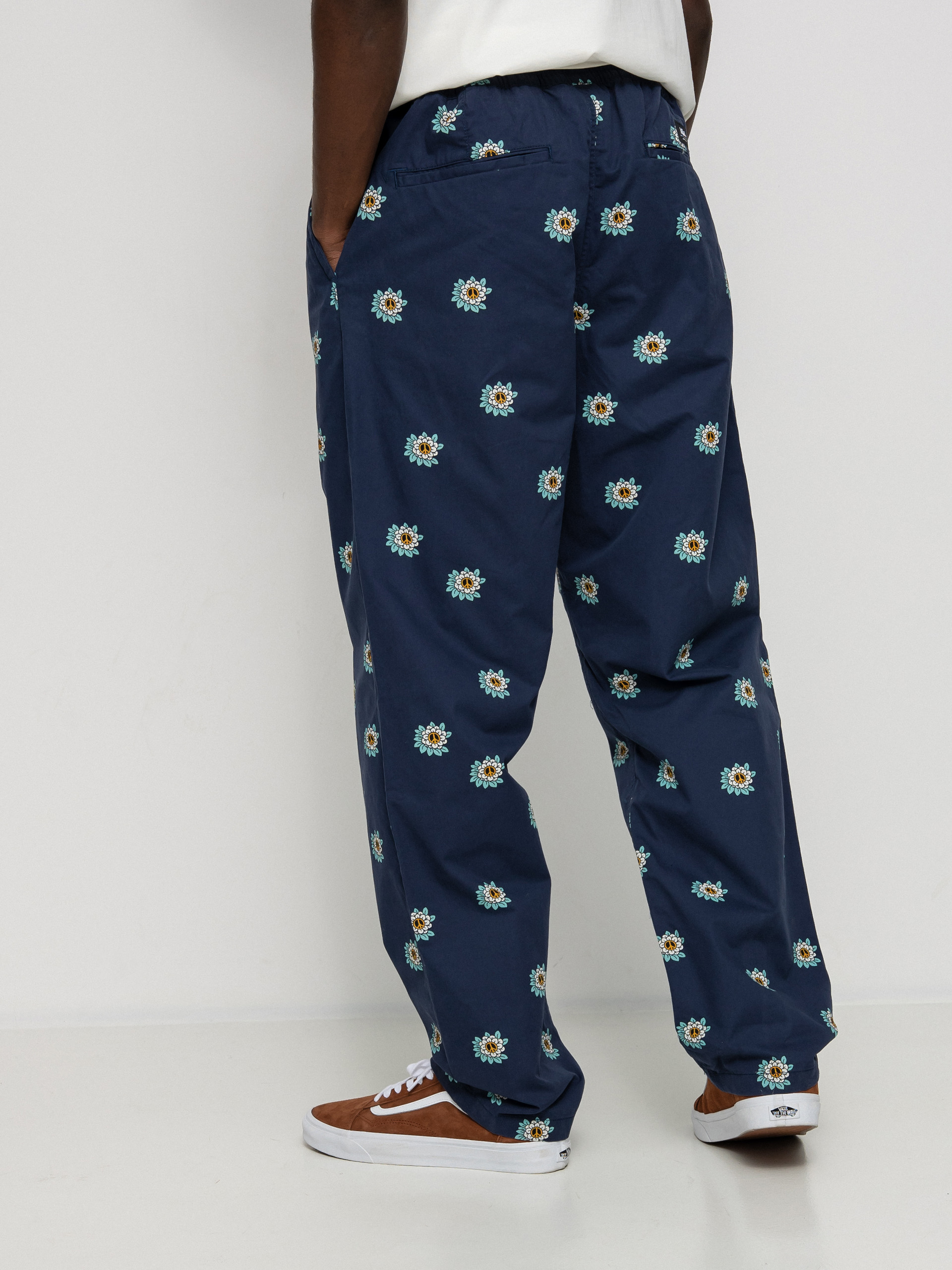 Spodnie Vans Range Loose Tapered Elastic Waist (dress blues/white)