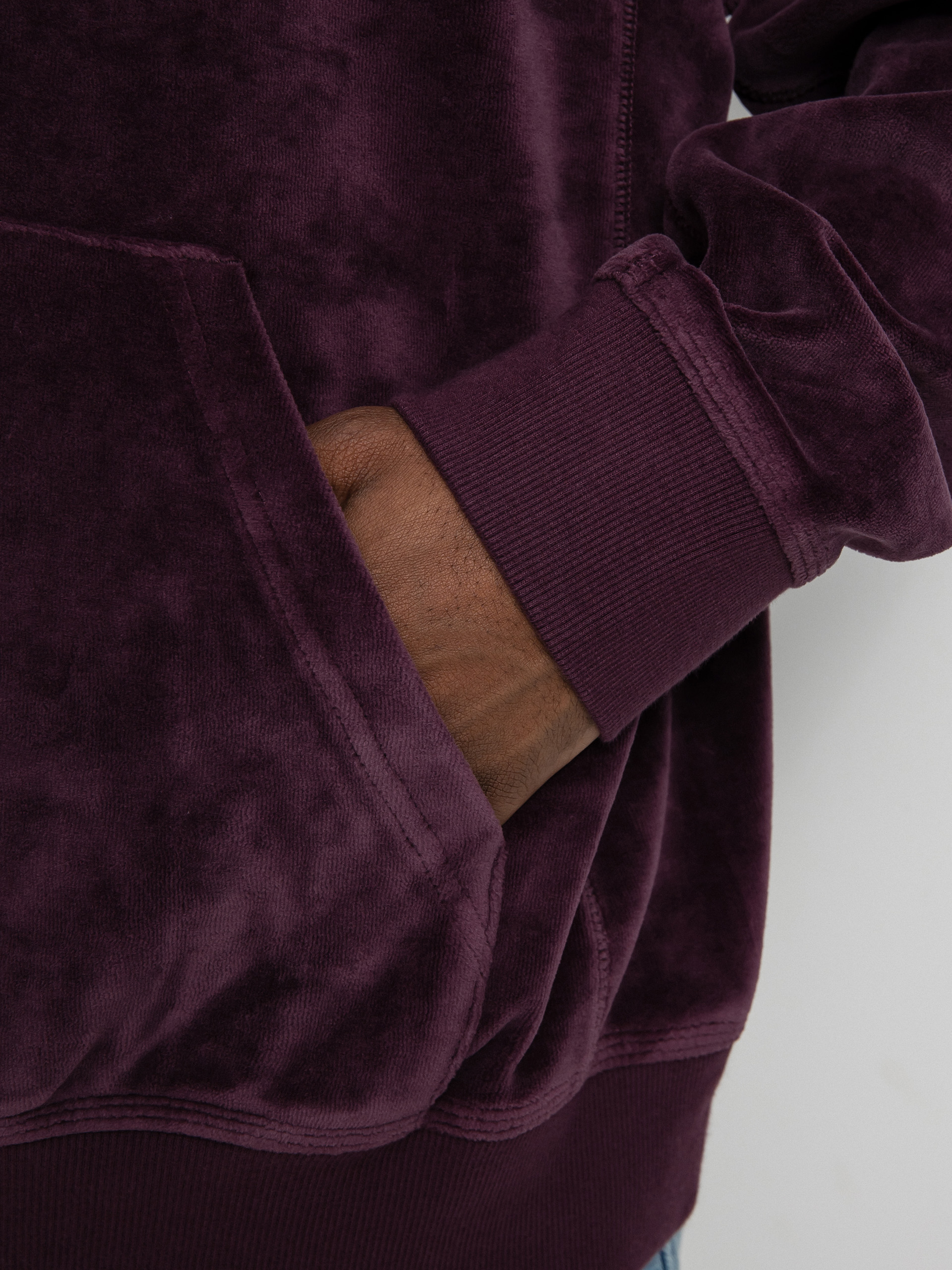 Bluza z kapturem Carhartt WIP United Script HD (dark plum)