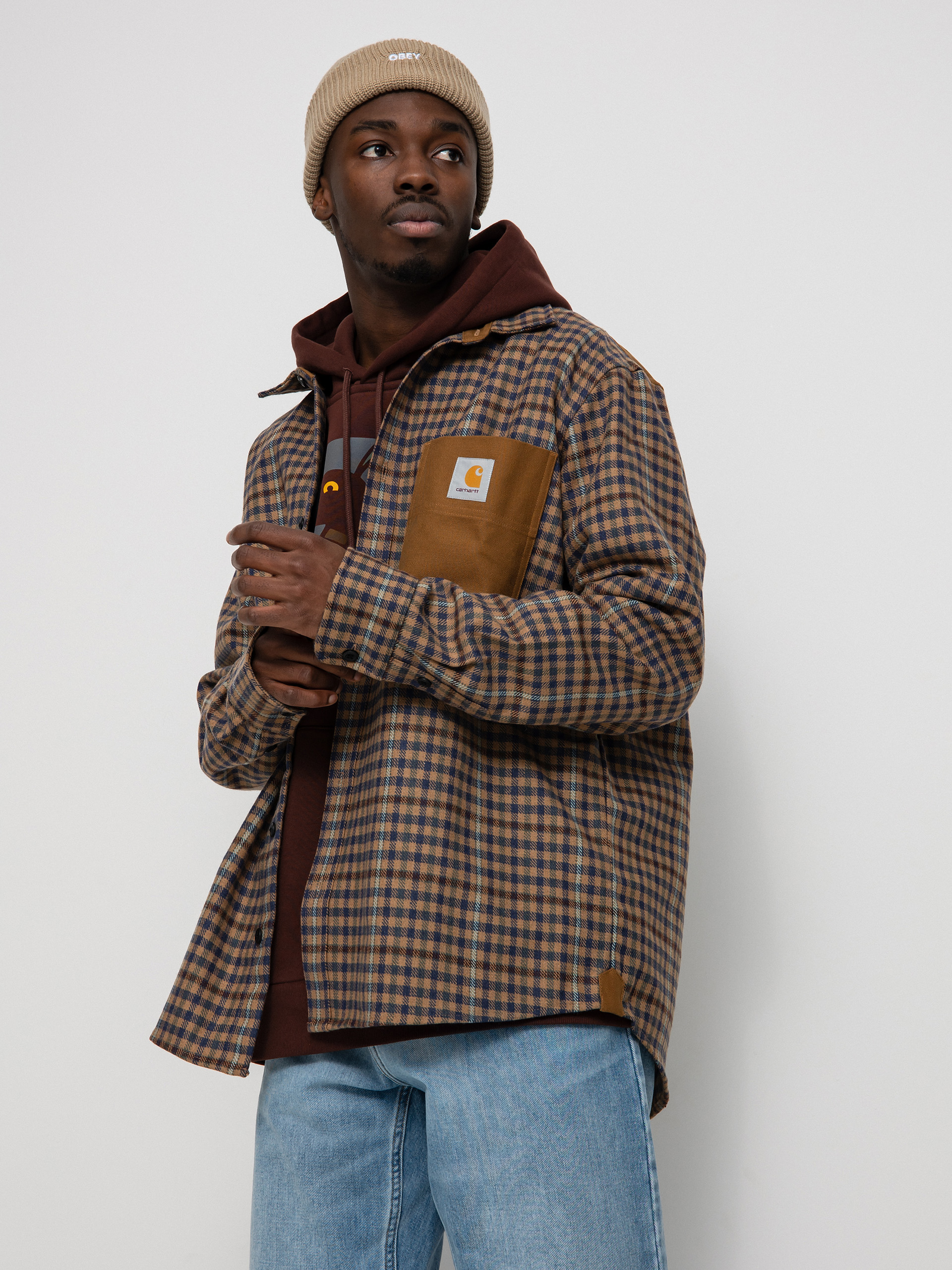 Koszula Carhartt WIP Asher (asher check/jasper/hamilton brown)