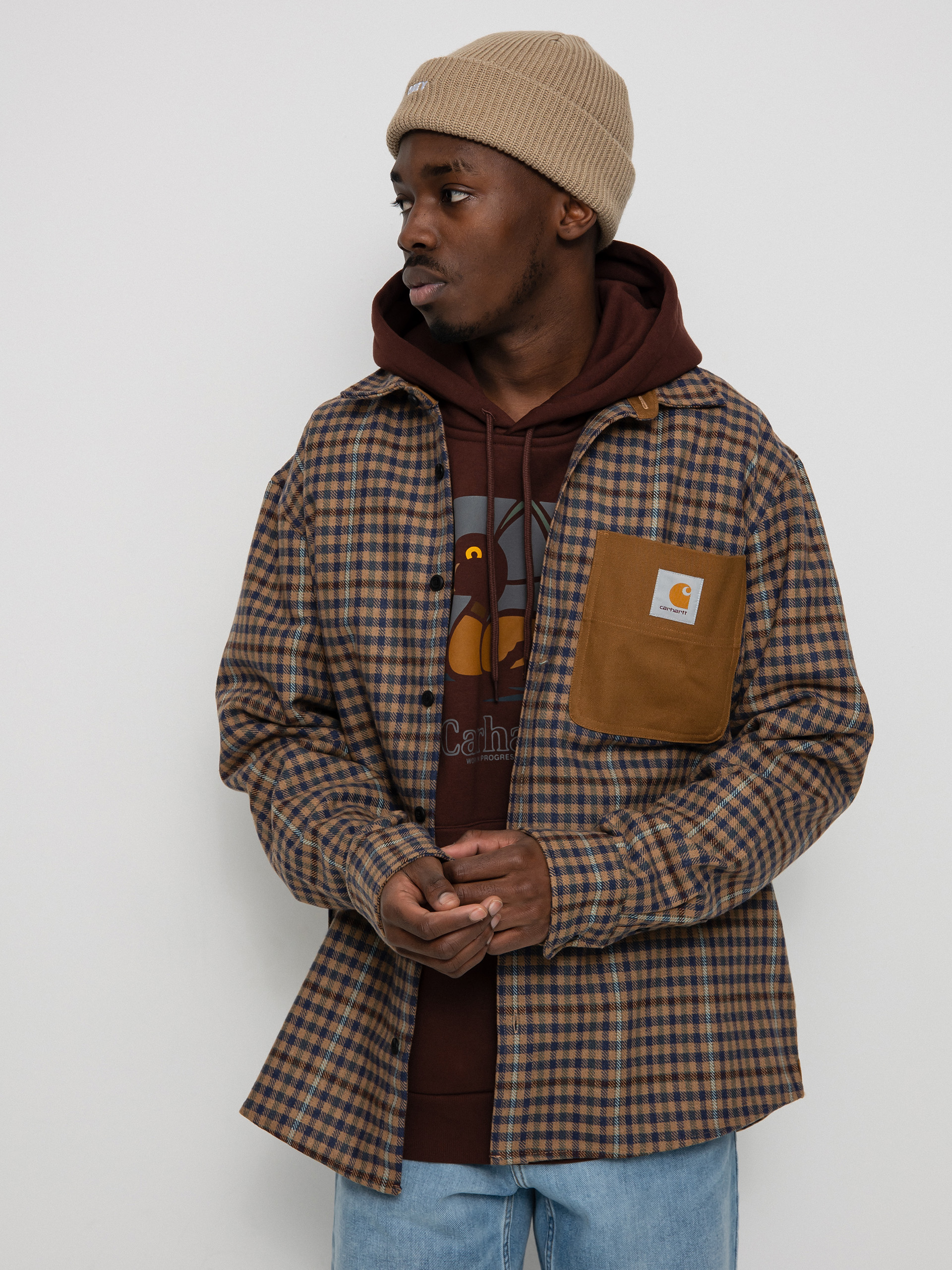 Koszula Carhartt WIP Asher (asher check/jasper/hamilton brown)