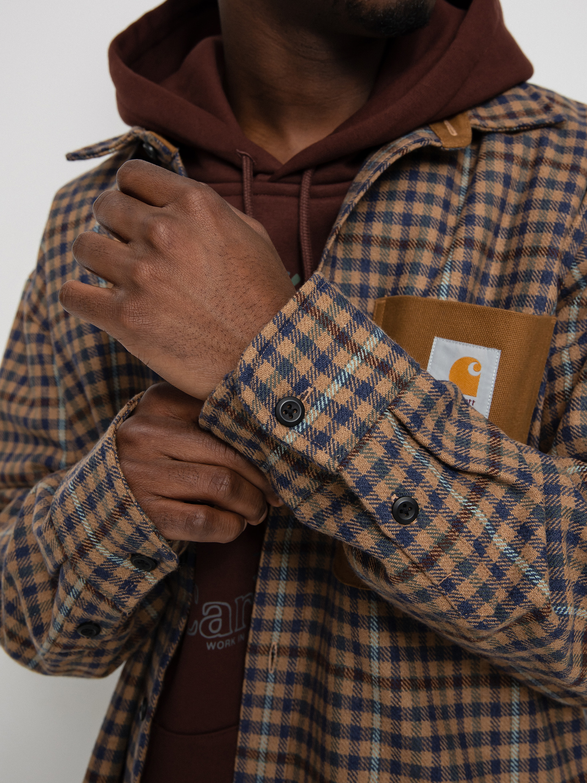 Koszula Carhartt WIP Asher (asher check/jasper/hamilton brown)