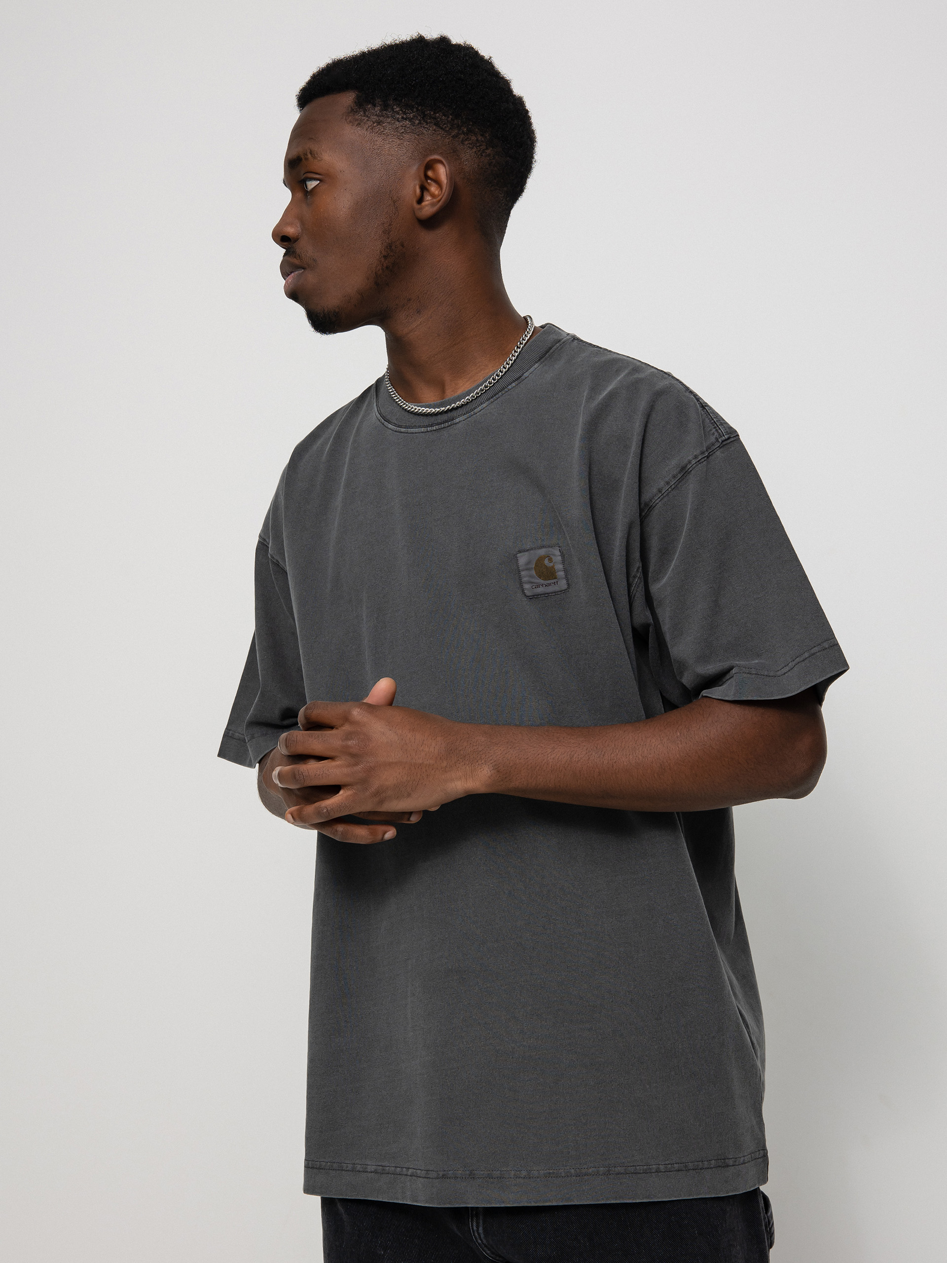 トップス Carhartt Wip Vista Bluza z kapturem Carhartt WIP Vista HD - szary (graphite)