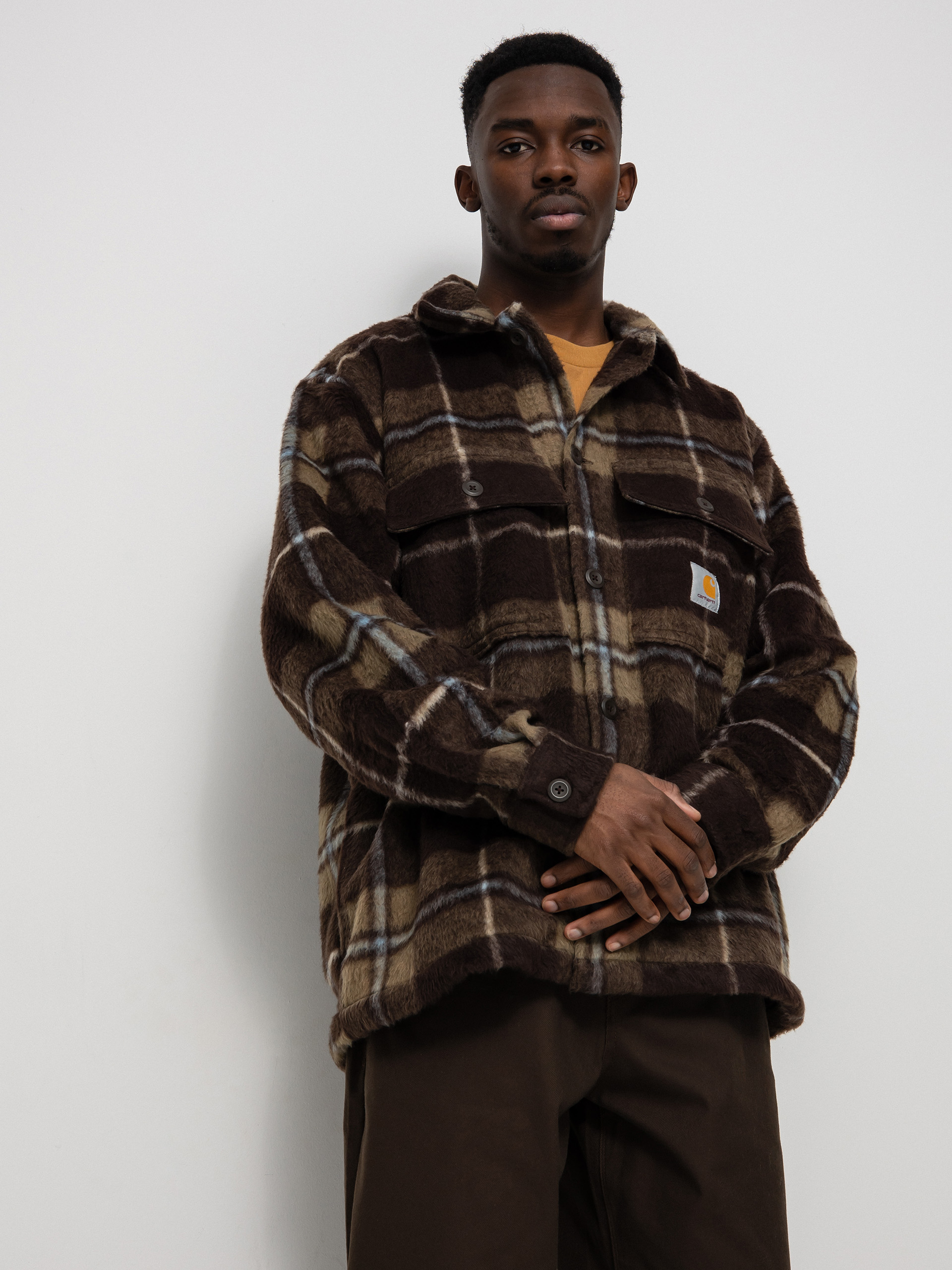 Kurtka Carhartt WIP Manning (manning check/dark umber/leather)