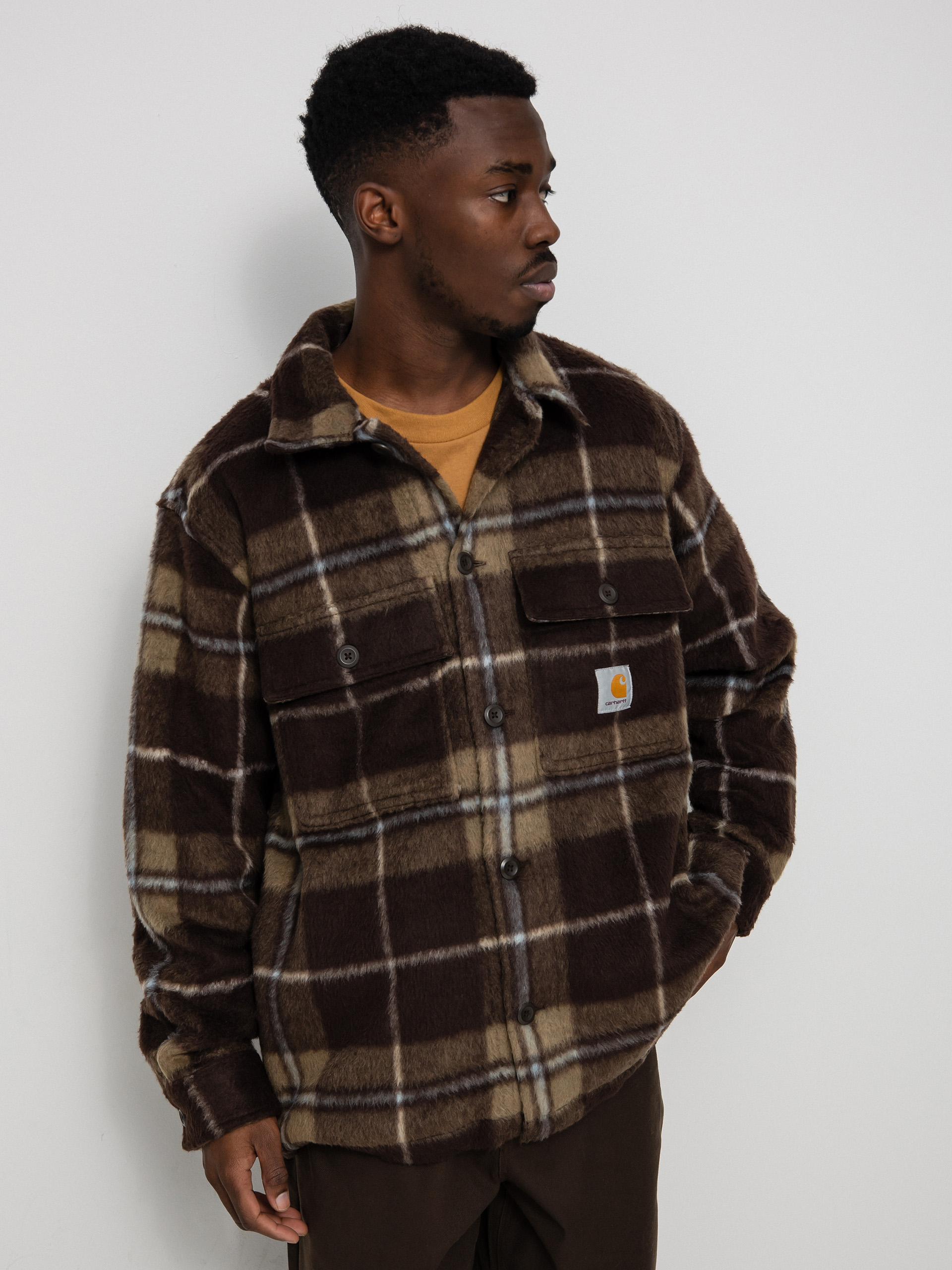 Kurtka Carhartt WIP Manning (manning check/dark umber/leather)