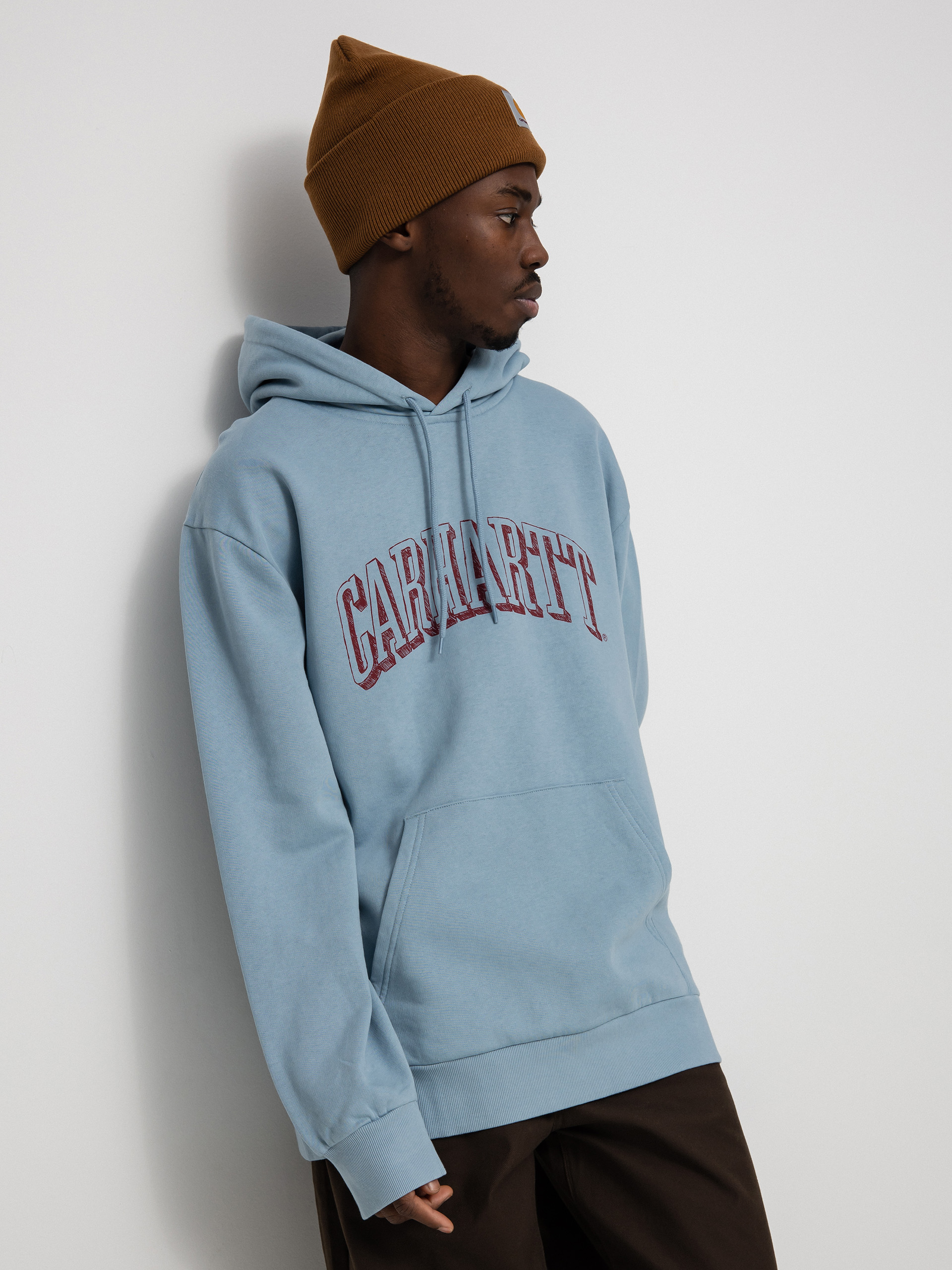Bluza z kapturem Carhartt WIP Scrawl HD (misty sky/corvina)