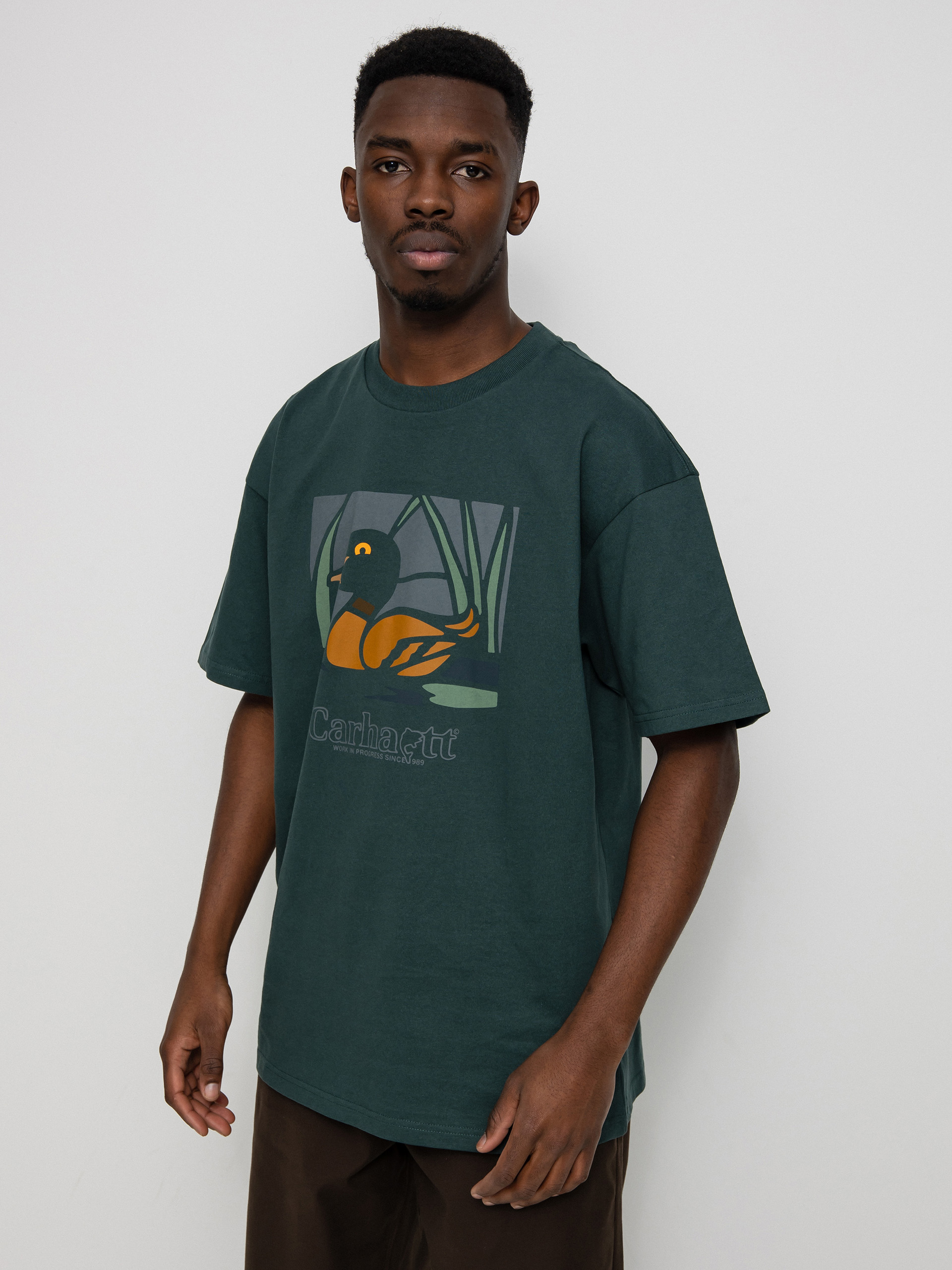 T-shirt Carhartt WIP Duck Pond (juniper)