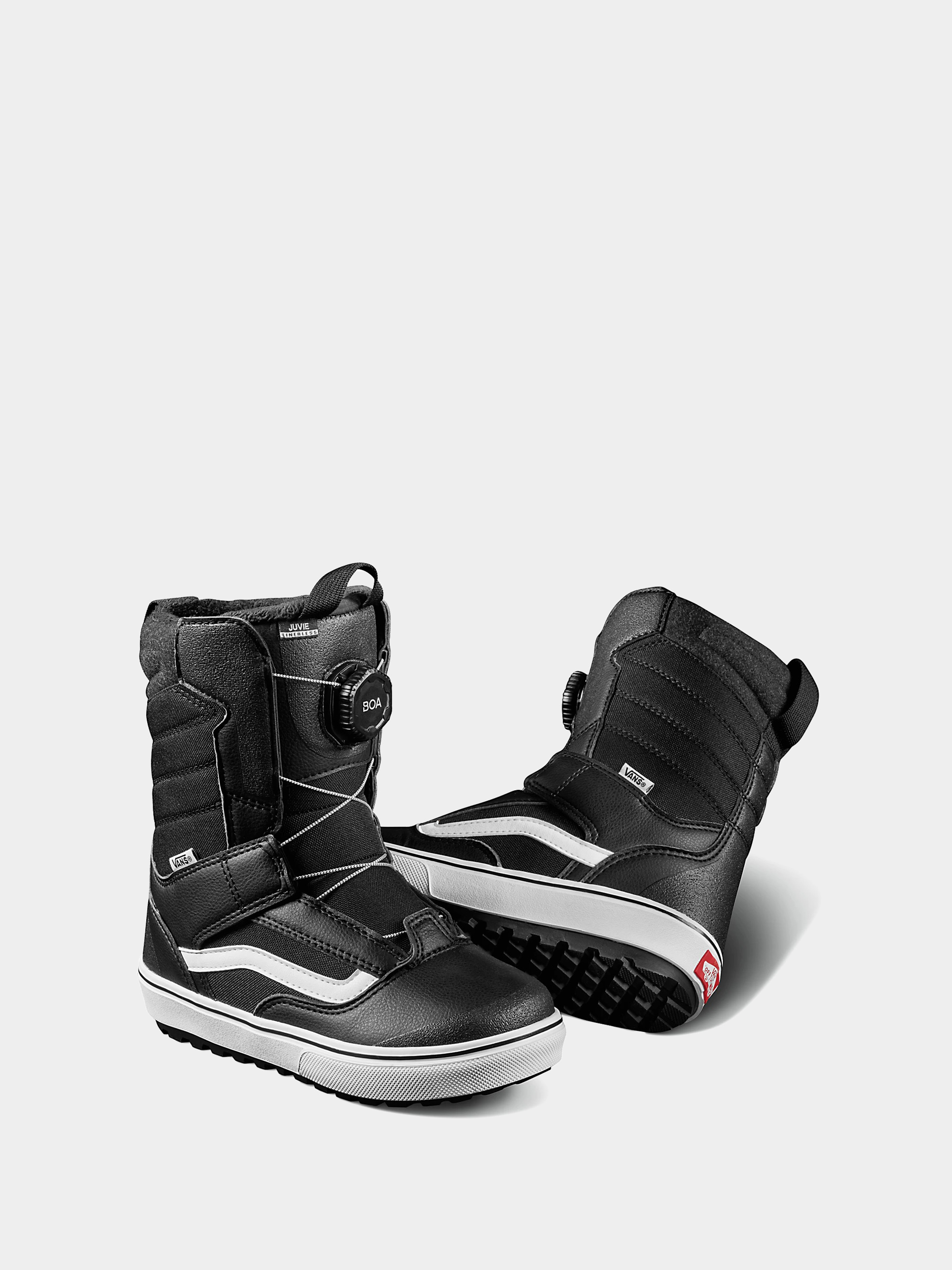 Buty snowboardowe Vans Juvie Linerless JR (black/white)