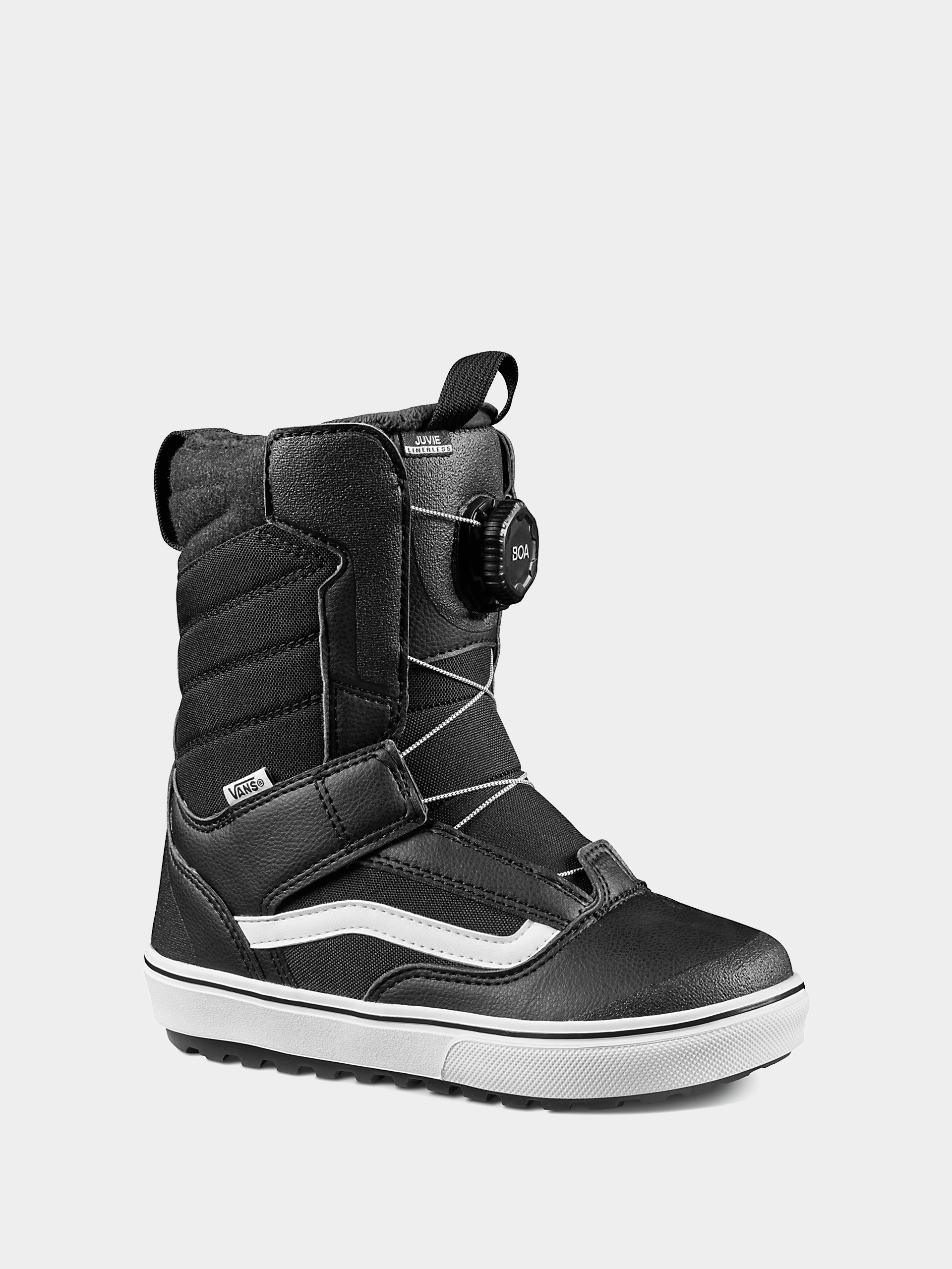 Buty snowboardowe Vans Juvie Linerless JR (black/white)