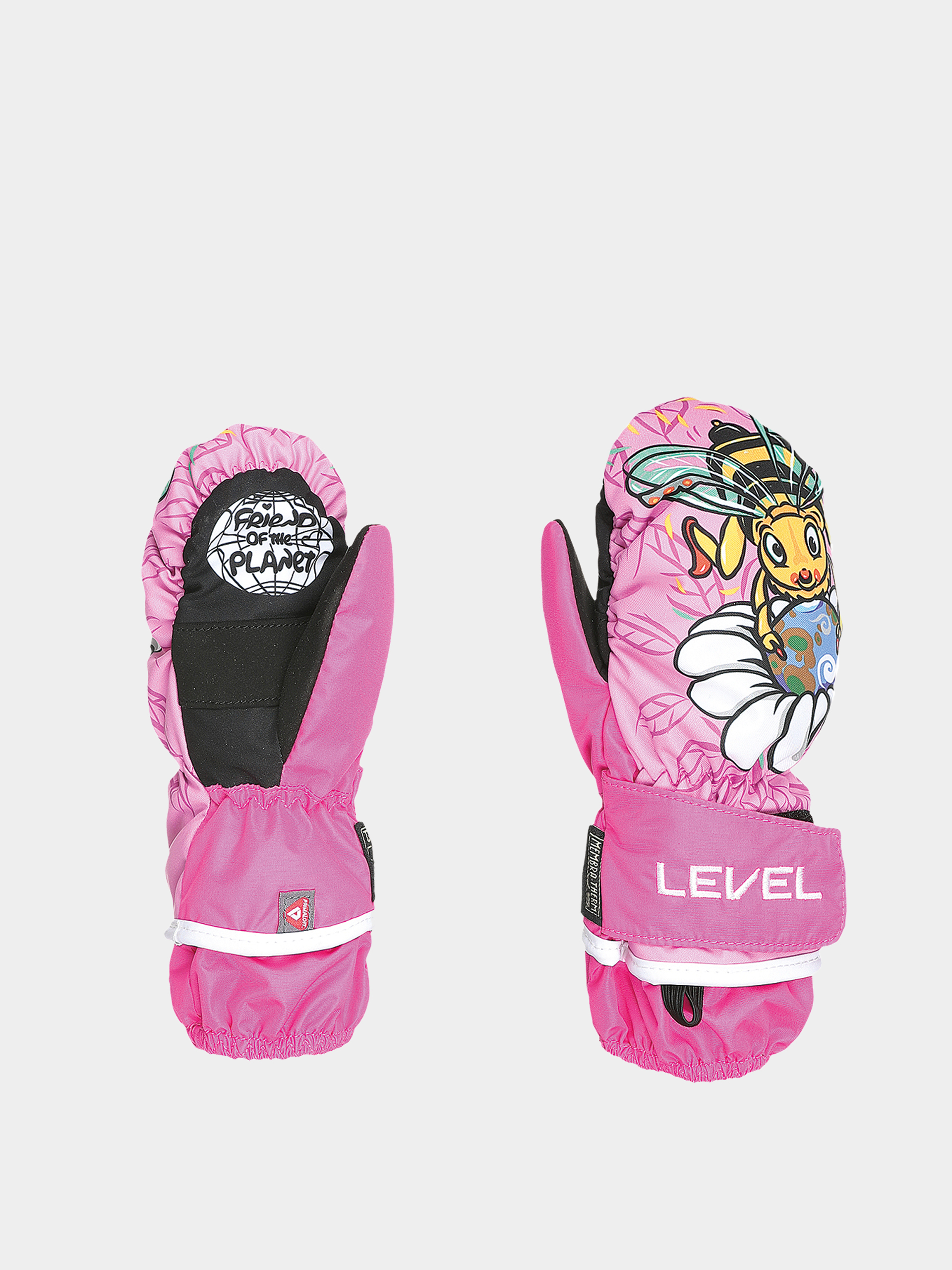 Ru0119kawice Level Animal Rec JR (pink)