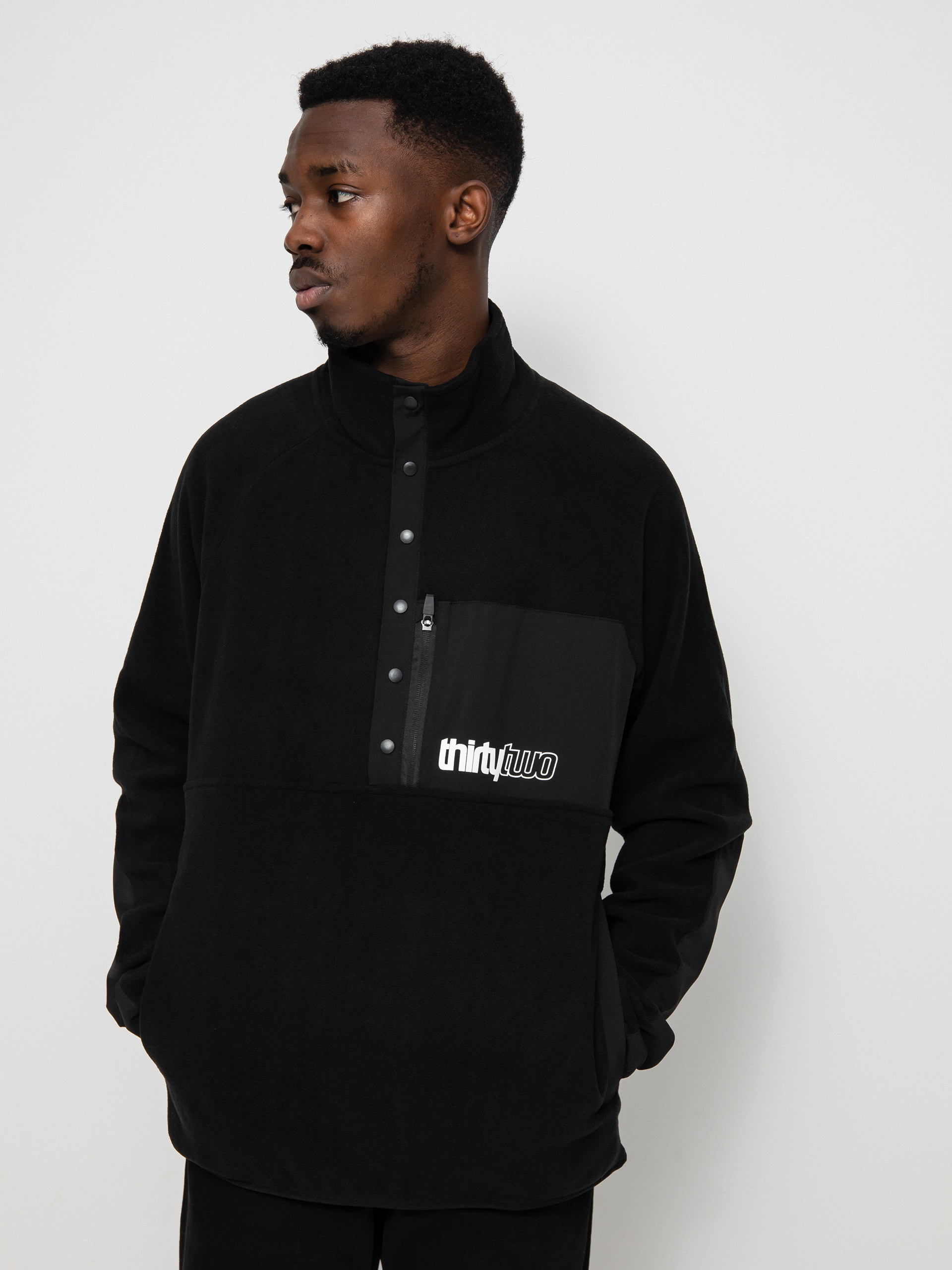Męska Bluza aktywna ThirtyTwo Rest Stop Anorak HD (black)