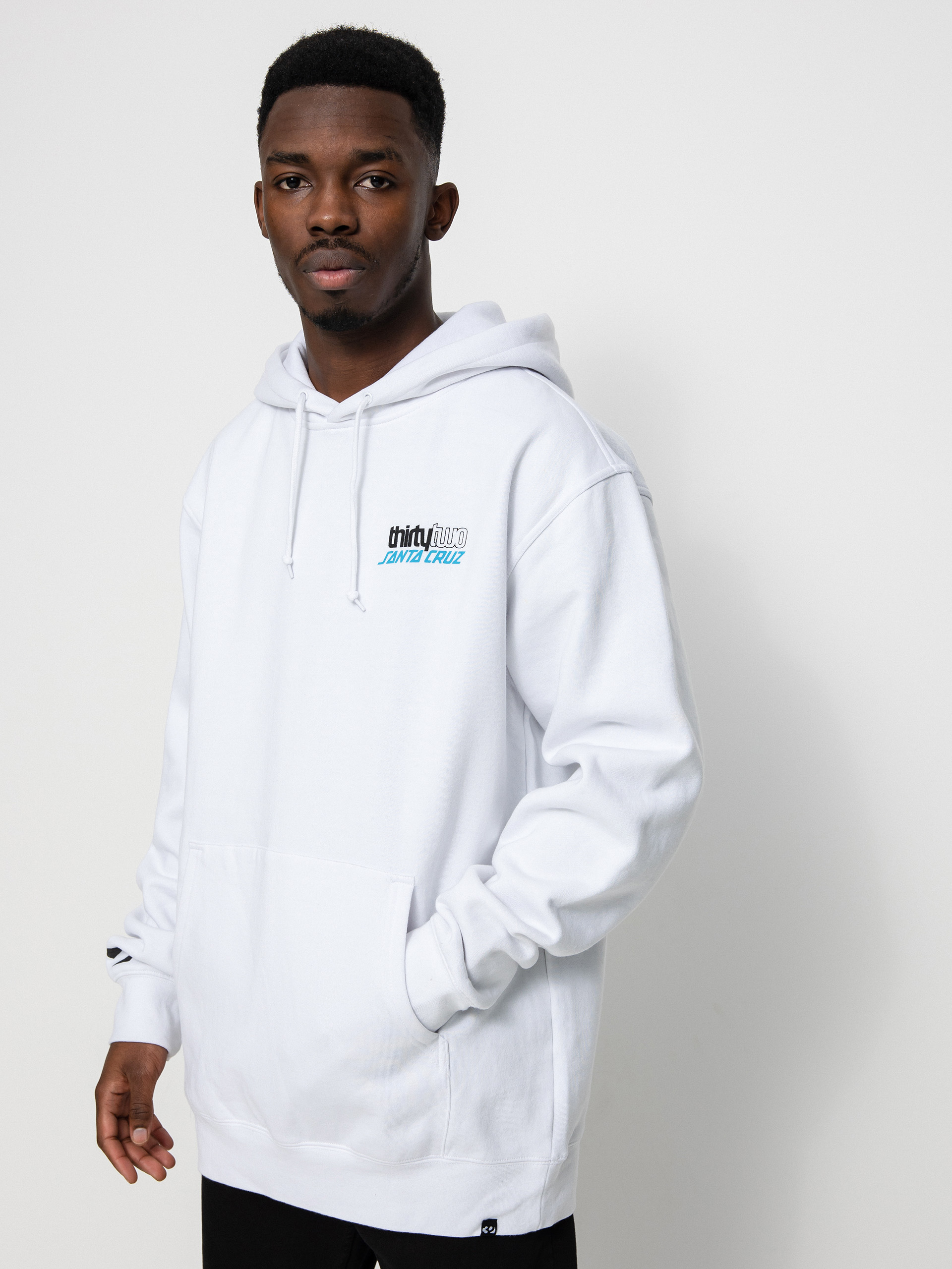 Męska Bluza aktywna ThirtyTwo X Santa Cruz HD (white)