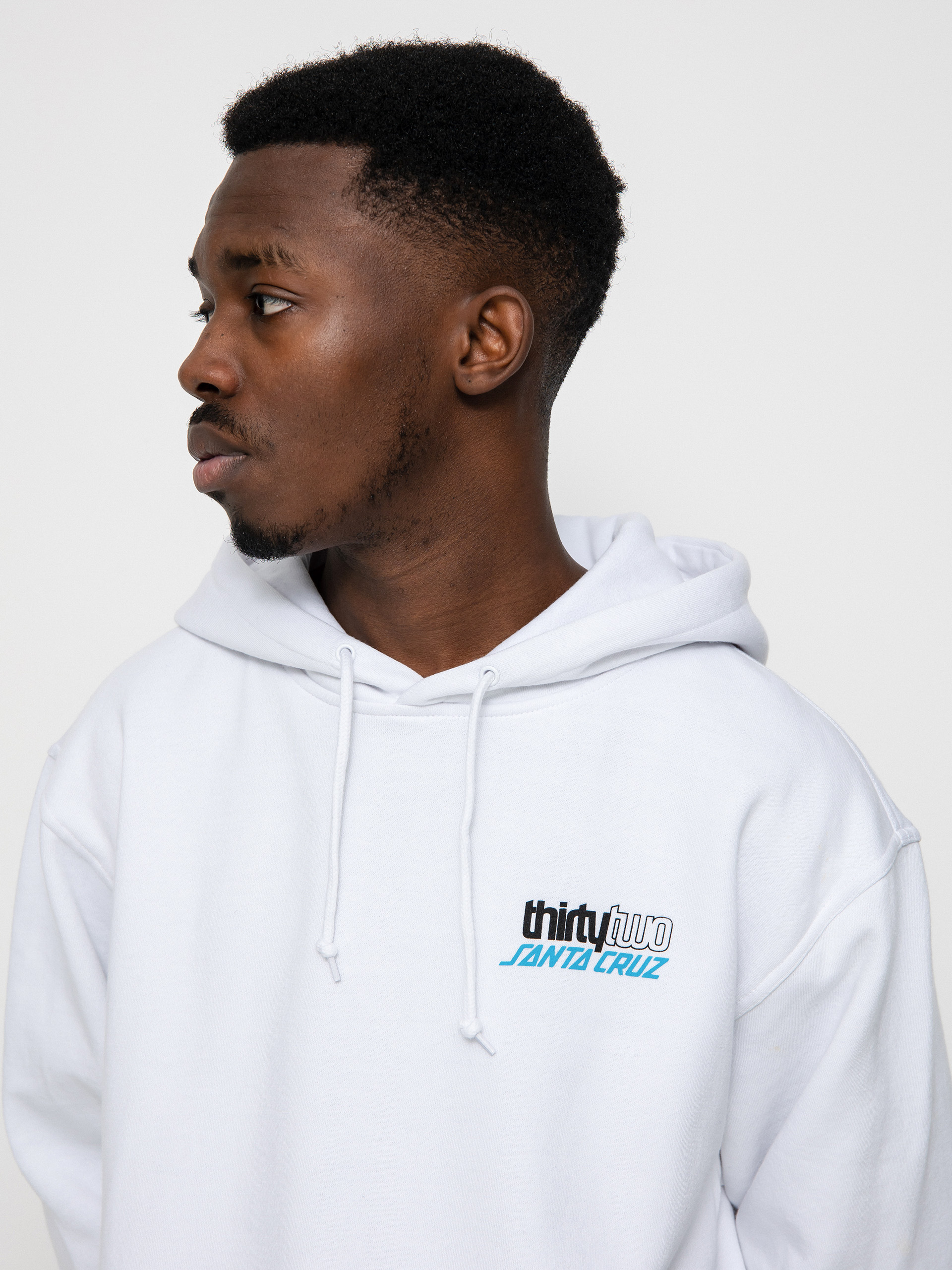 Męska Bluza aktywna ThirtyTwo X Santa Cruz HD (white)