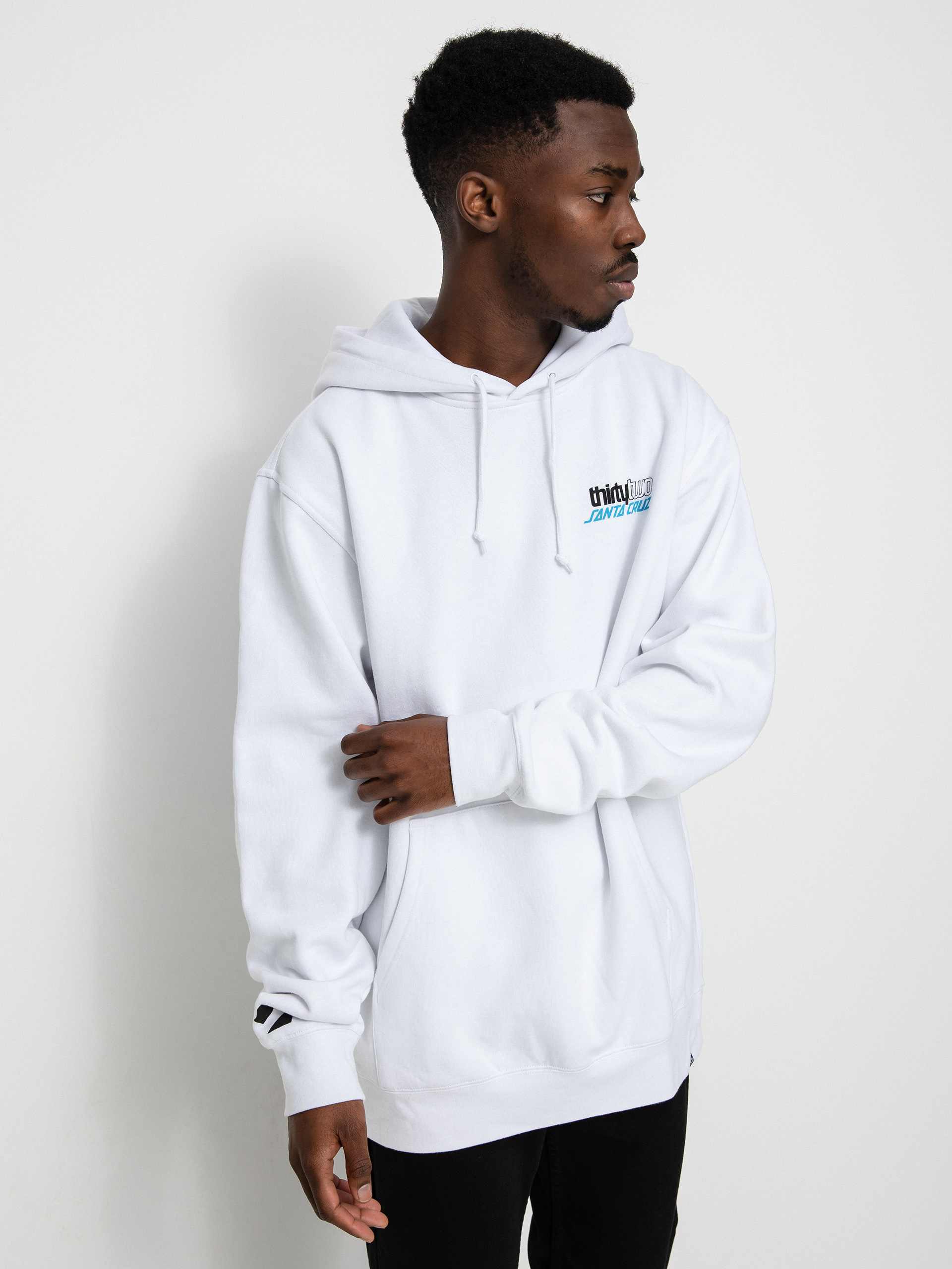 Męska Bluza aktywna ThirtyTwo X Santa Cruz HD (white)