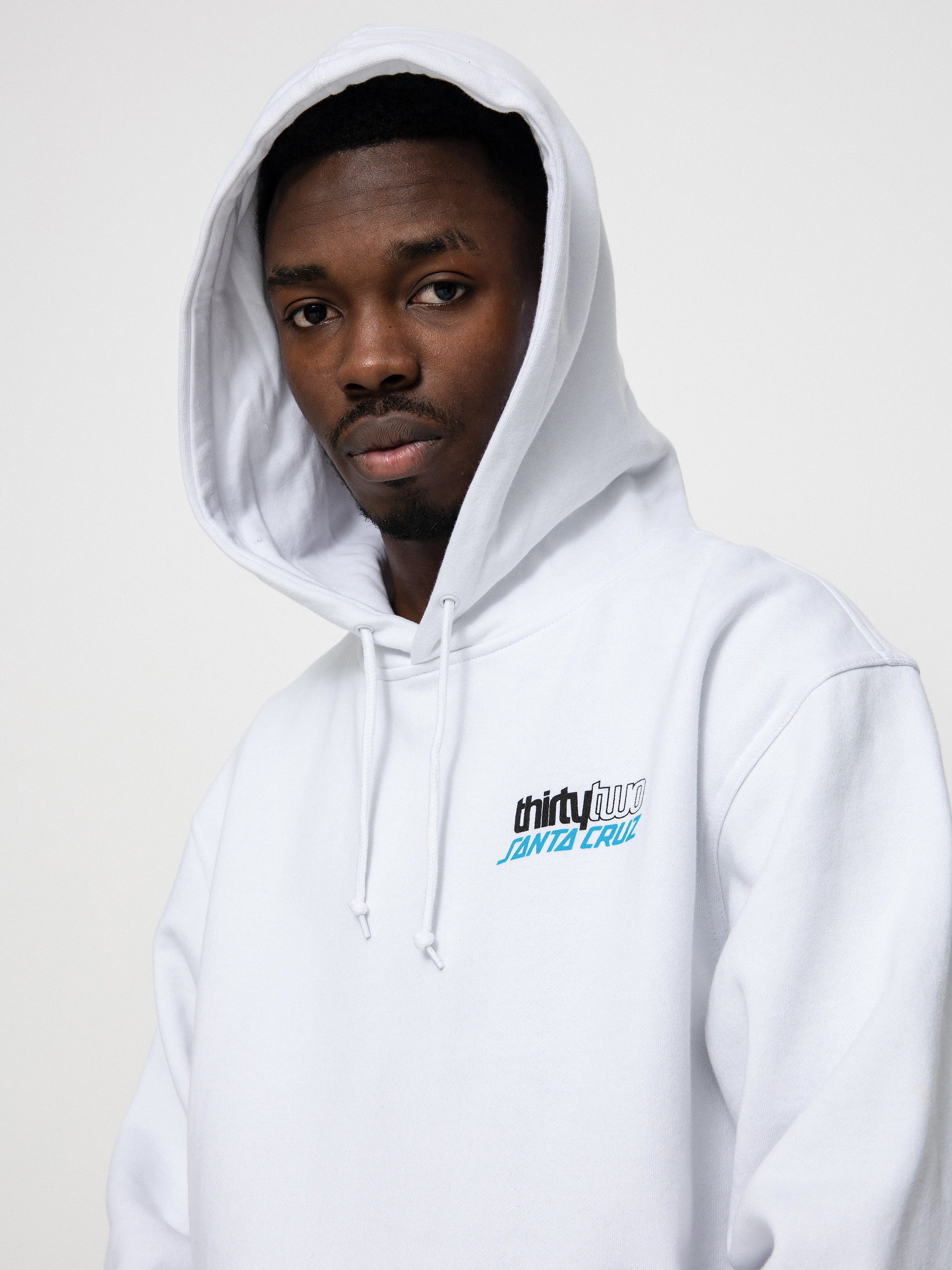 Męska Bluza aktywna ThirtyTwo X Santa Cruz HD (white)